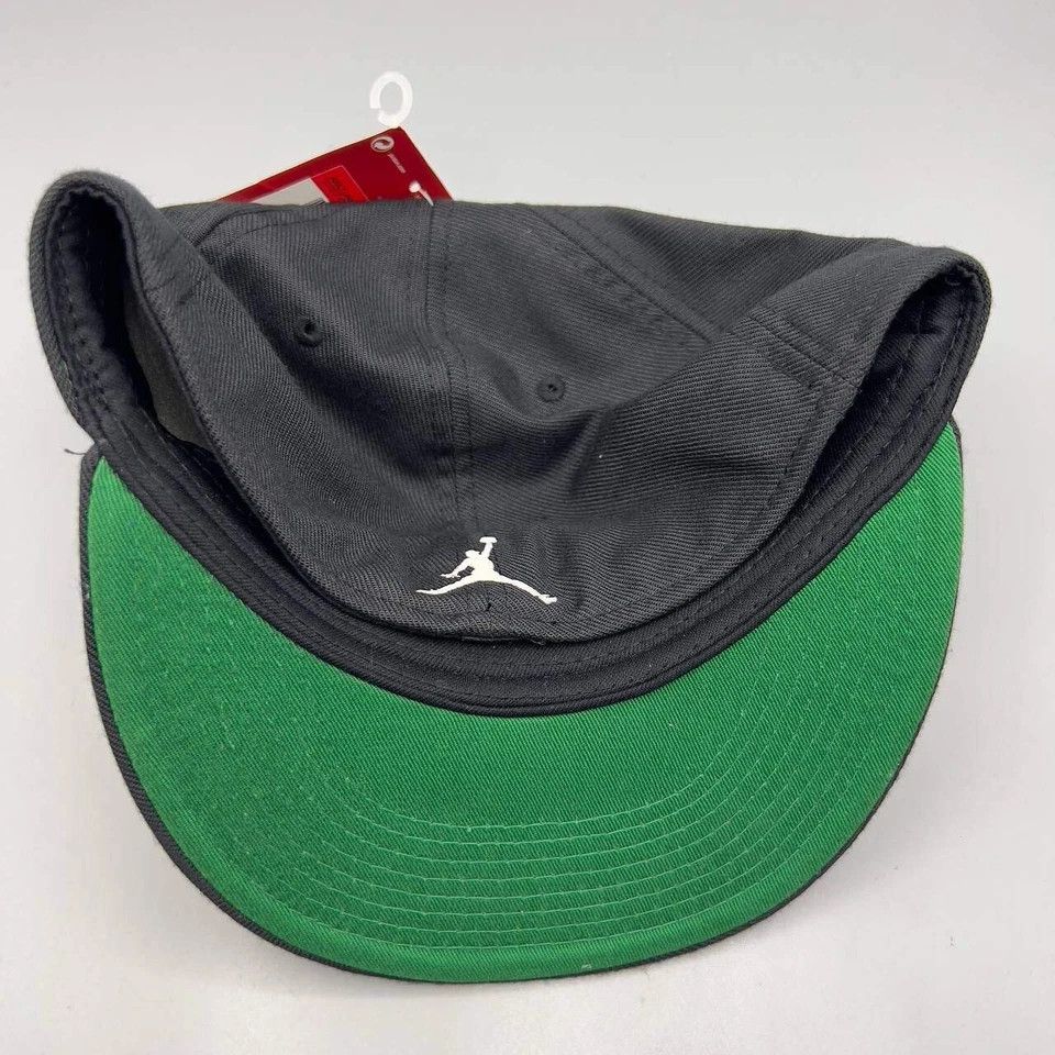 Jordan Brand Air Jordan Hat Men L-XL Black Green Jumpman Snap Back Cap Size ONE SIZE - 5 Thumbnail