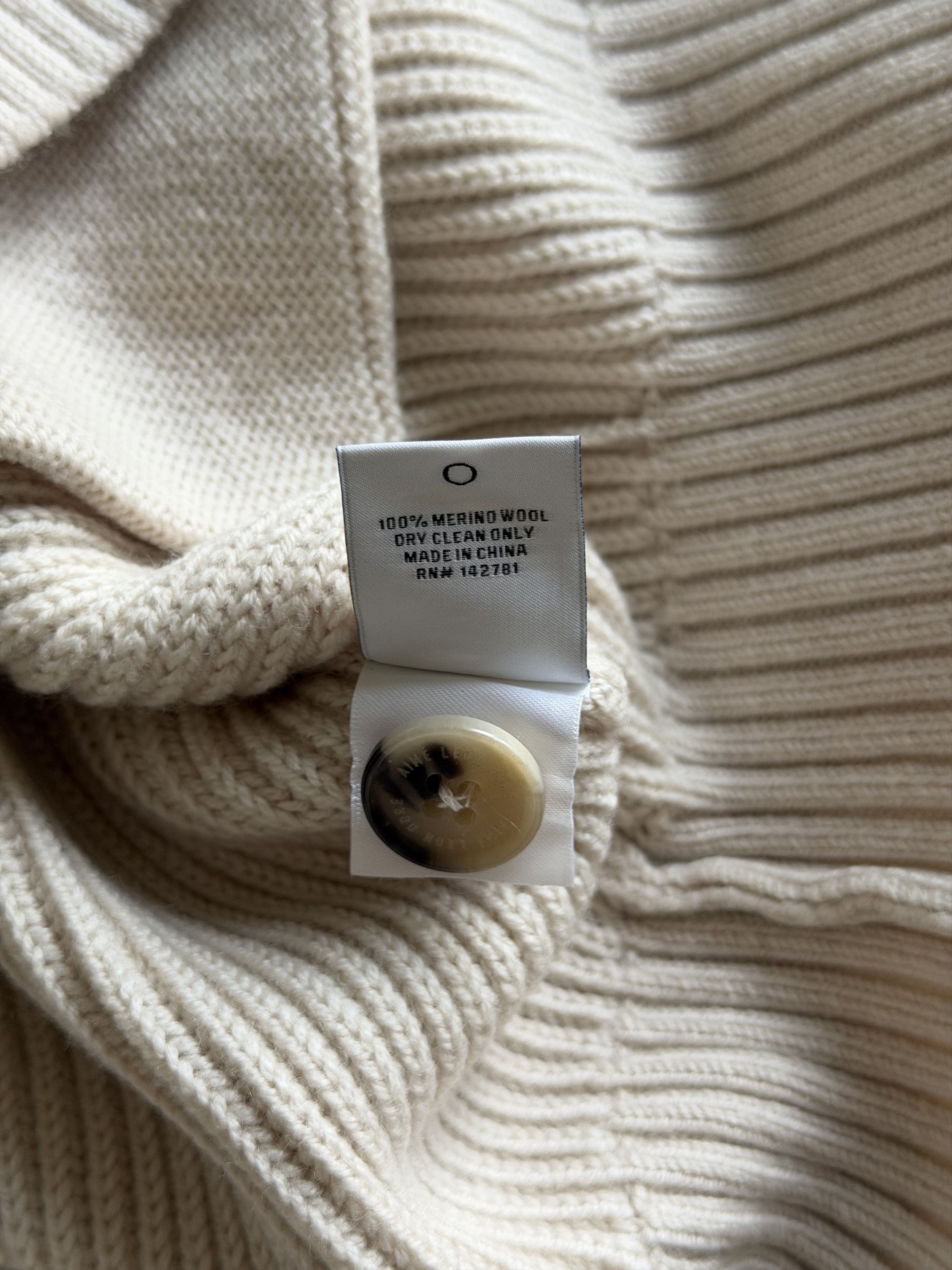 Aime Leon Dore Aime Leon Dore Waffle Knit Cardigan in Oatmeal Size US M / EU 48-50 / 2 - 8 Thumbnail