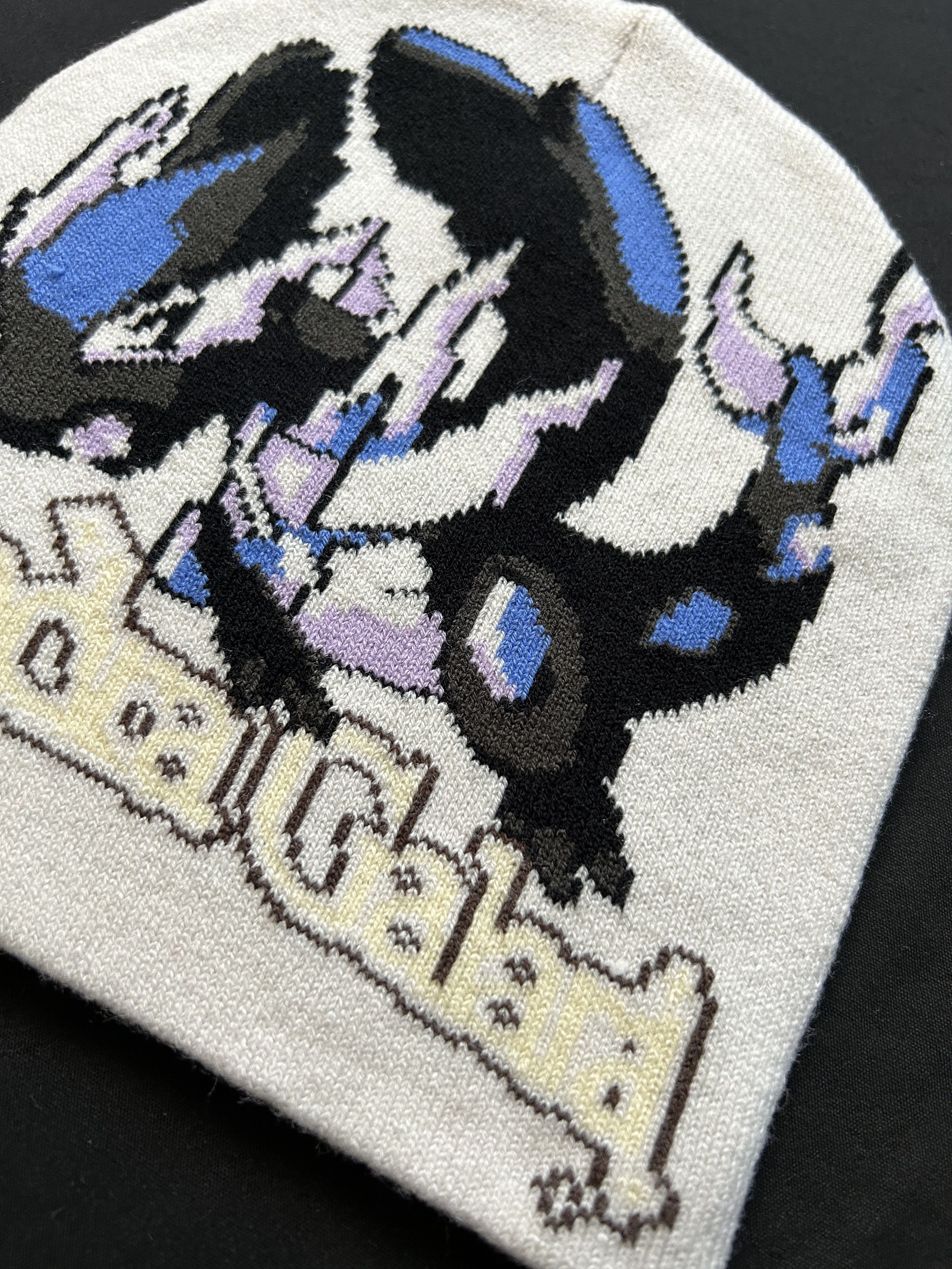 Japanese Brand Deadstock Dialga Graphic No Cuff Pink Beanie Hat OS Size ONE SIZE - 2 Thumbnail