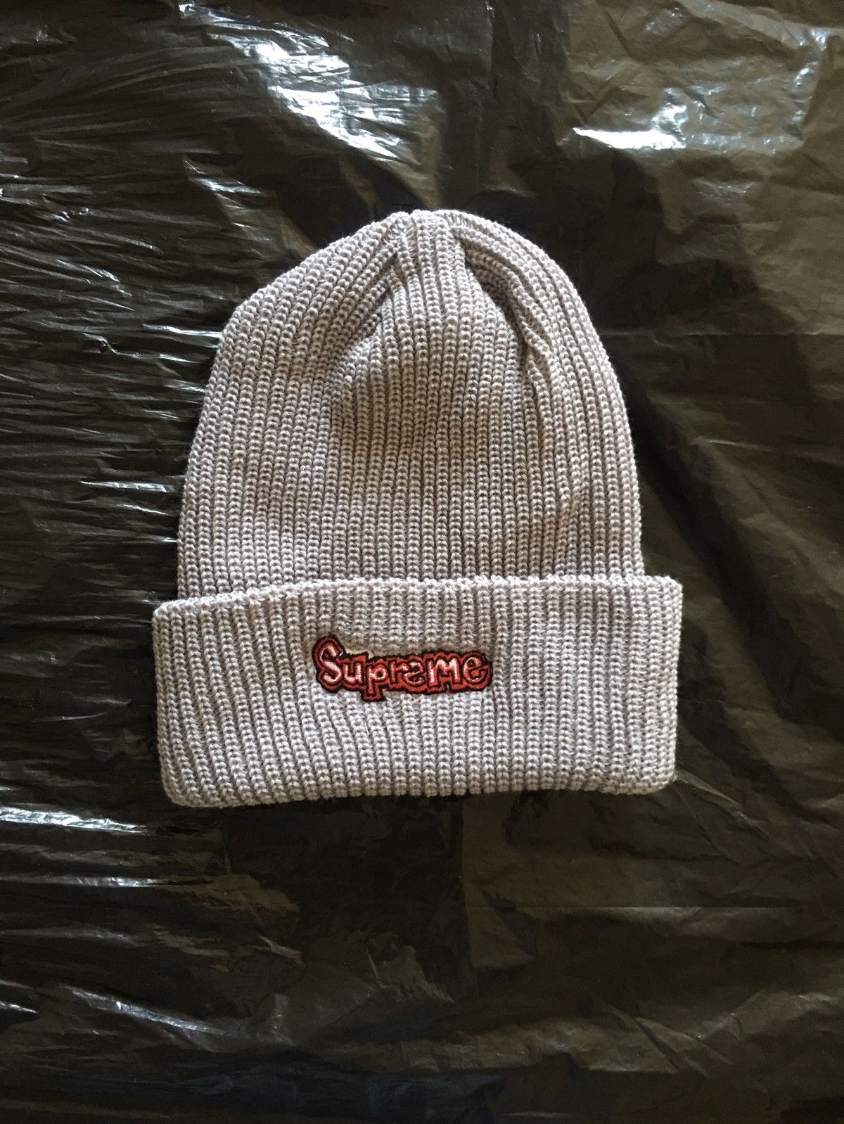image of Hype x Supreme Gonz Logo Beanie in Grey, Men's