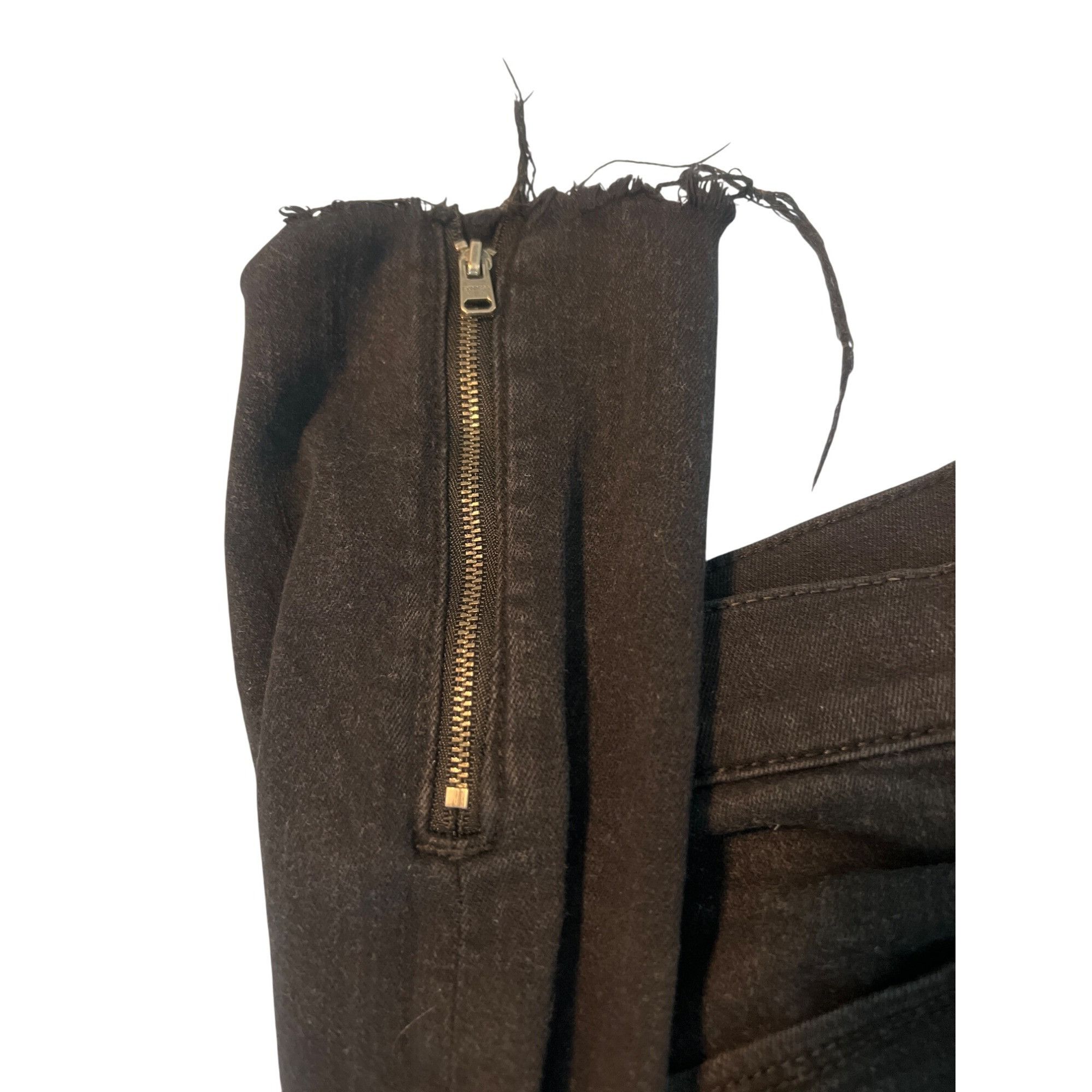 Express Express Jeans Black Cropped Legging Mid Rise Denim Bottom Si Size 27" / US 4 / IT 40 - 3 Thumbnail