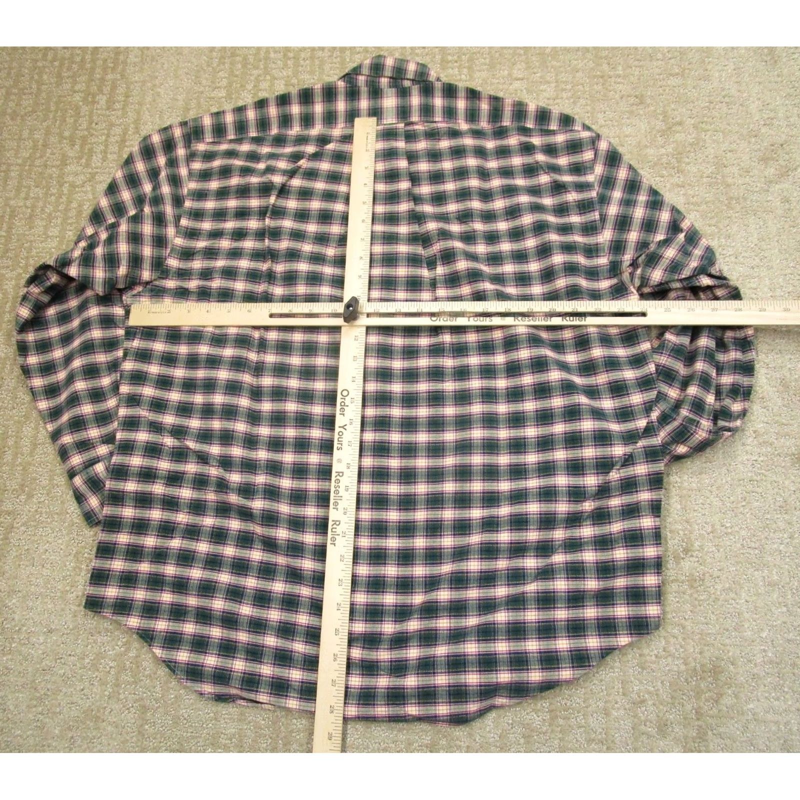 Ralph Lauren Ralph Lauren Shirt Men Medium Green Tartan Plaid Long Sleeve Button-Up Big Shirt Size US M / EU 48-50 / 2 - 4 Thumbnail