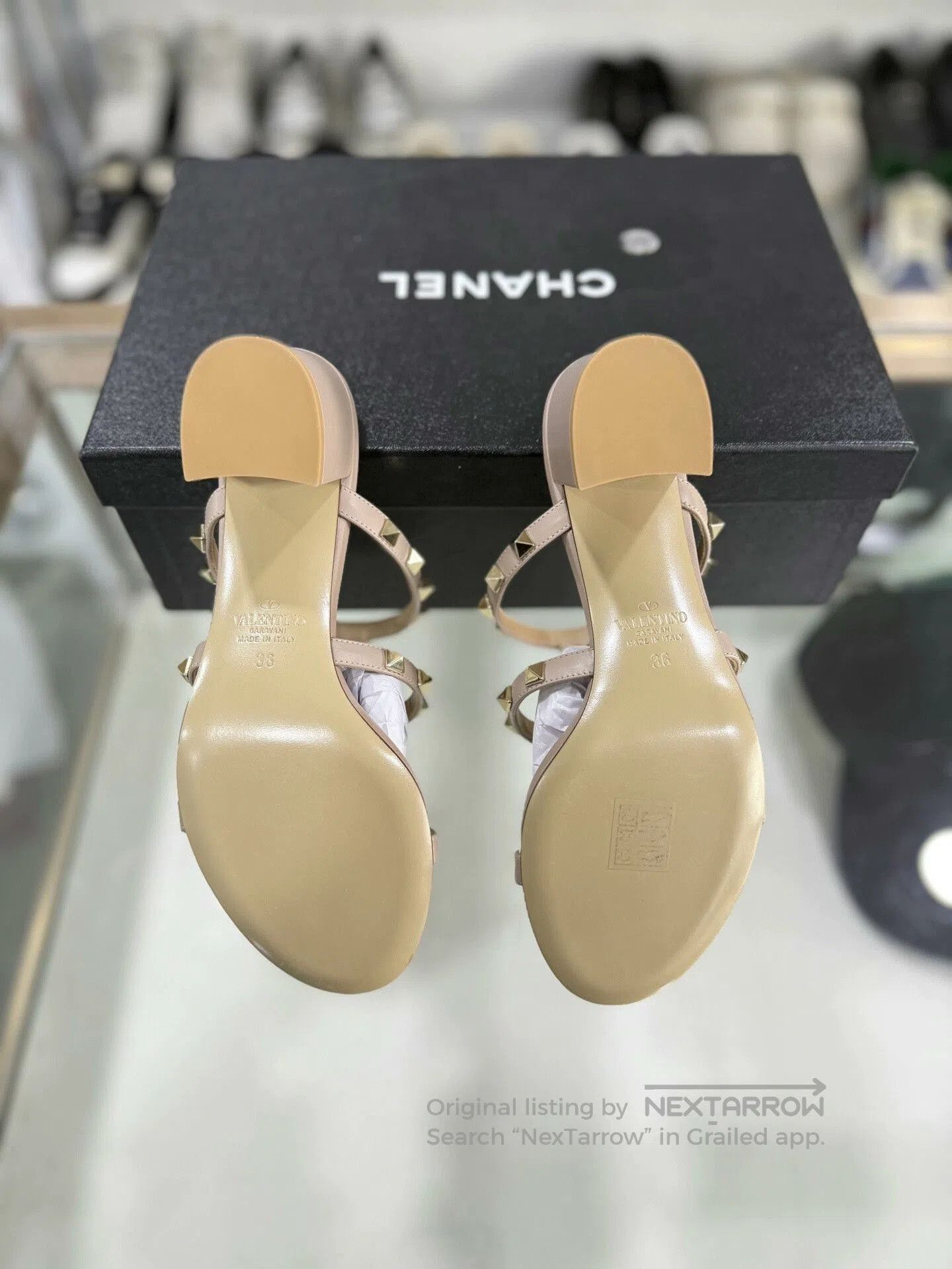 Valentino Valentino Pink Studded Heels Size 36. Size US 5 / IT 35 - 4 Thumbnail