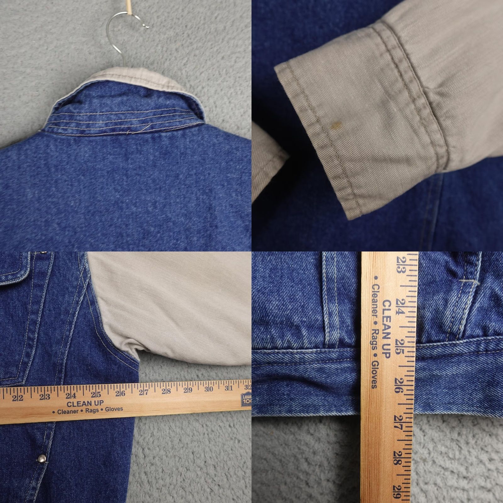 Wrangler Wrangler Jacket Mens XL Blue Denim Authentic Western Quilted Snap Lined Workwear Size US XL / EU 56 / 4 - 9 Thumbnail