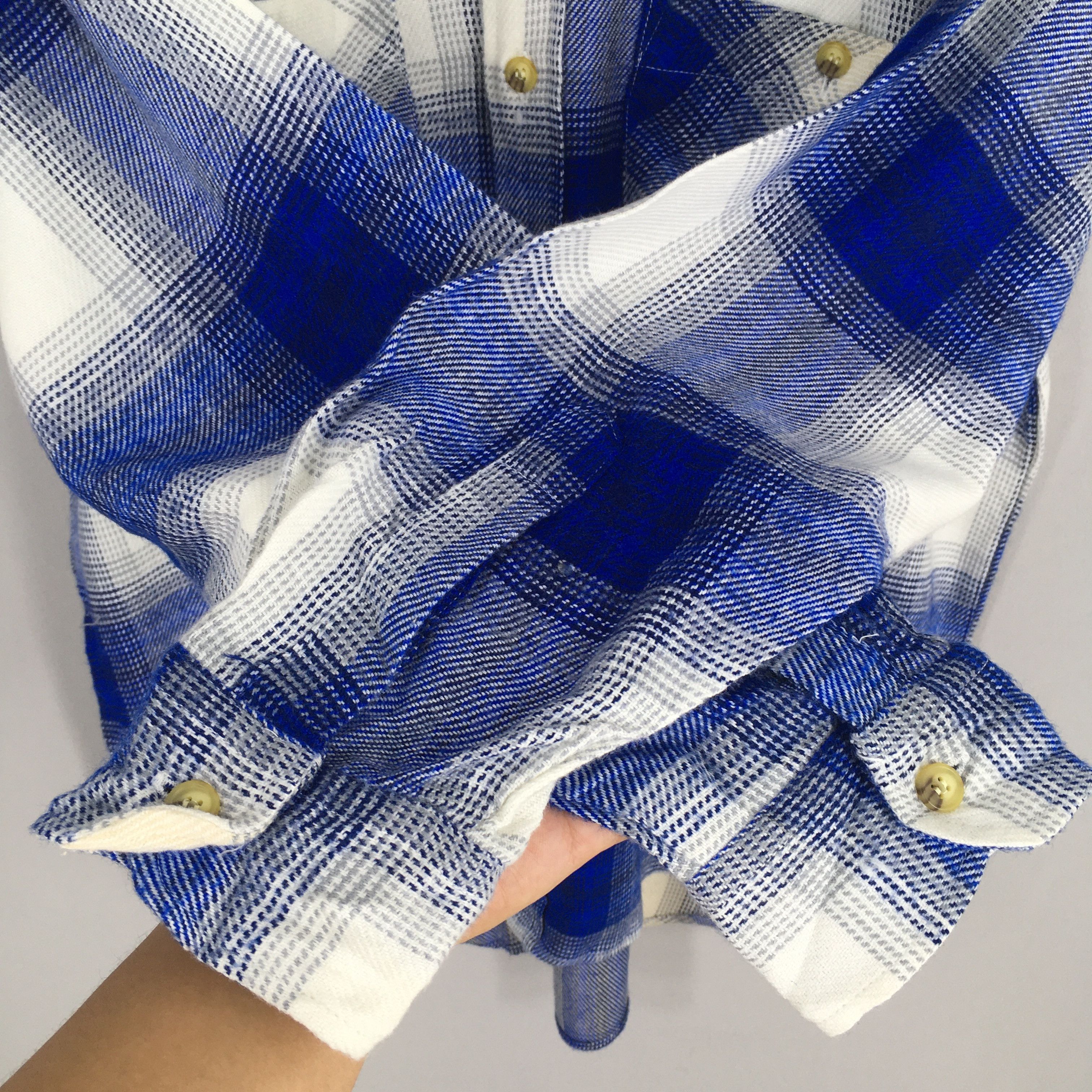 Flannel × Vintage 80s Plaid Shadow Tartan Checkered Flannel Shirt Medium Size US M / EU 48-50 / 2 - 5 Thumbnail