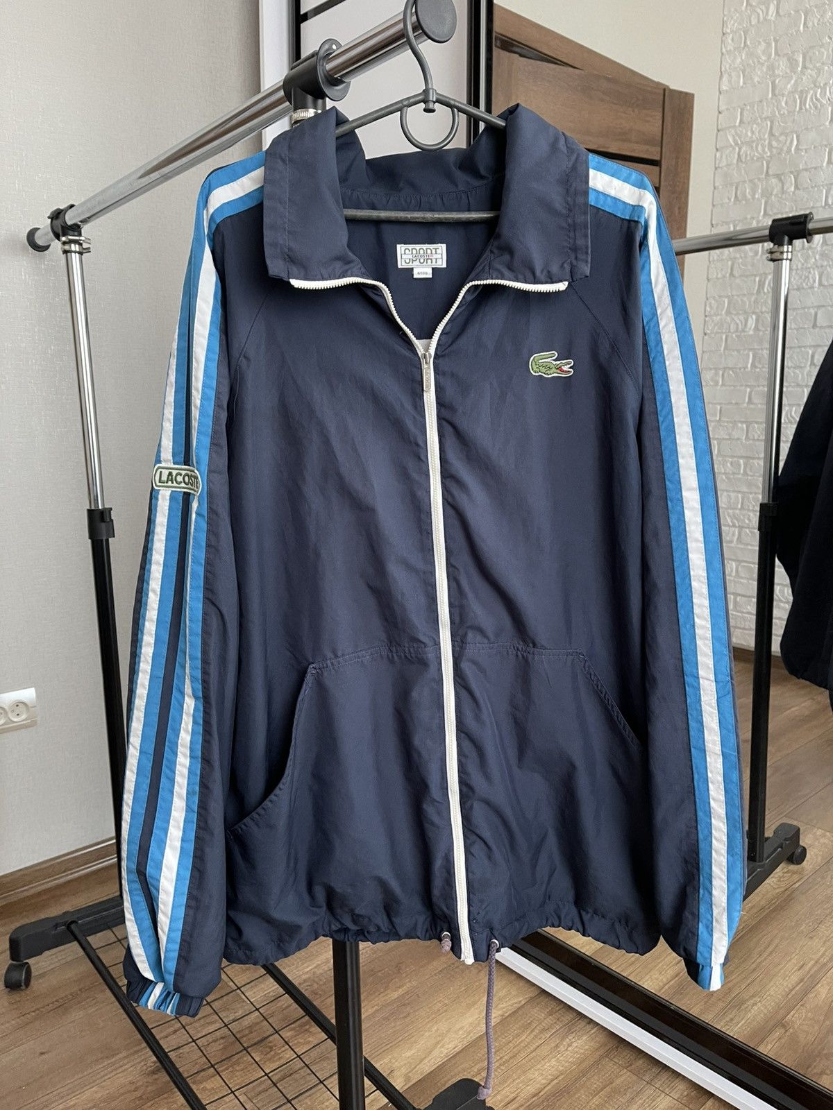 Lacoste Lacoste Sport Vintage Track Zip Jacket 90s Size US XL / EU 56 / 4 - 2 Thumbnail