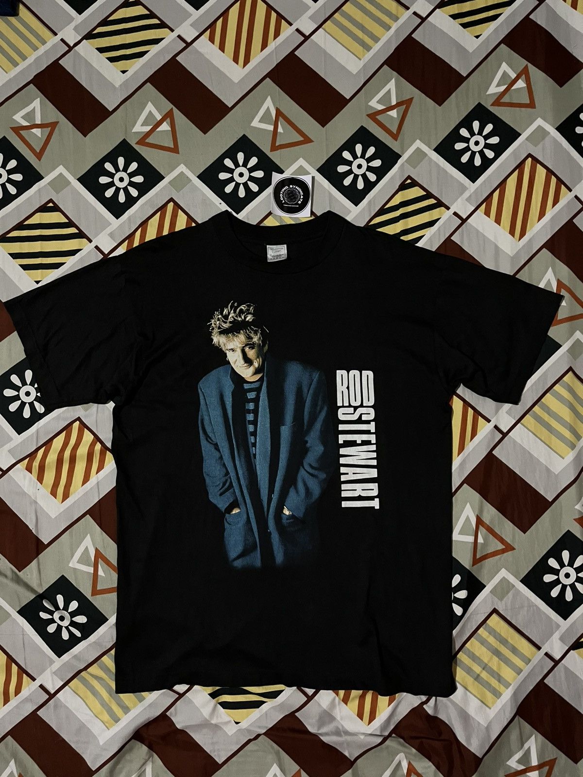 Band Tees × Vintage Vintage 90S Rod Stewart Tour Japan Tee Size US L / EU 52-54 / 3 - 3 Thumbnail