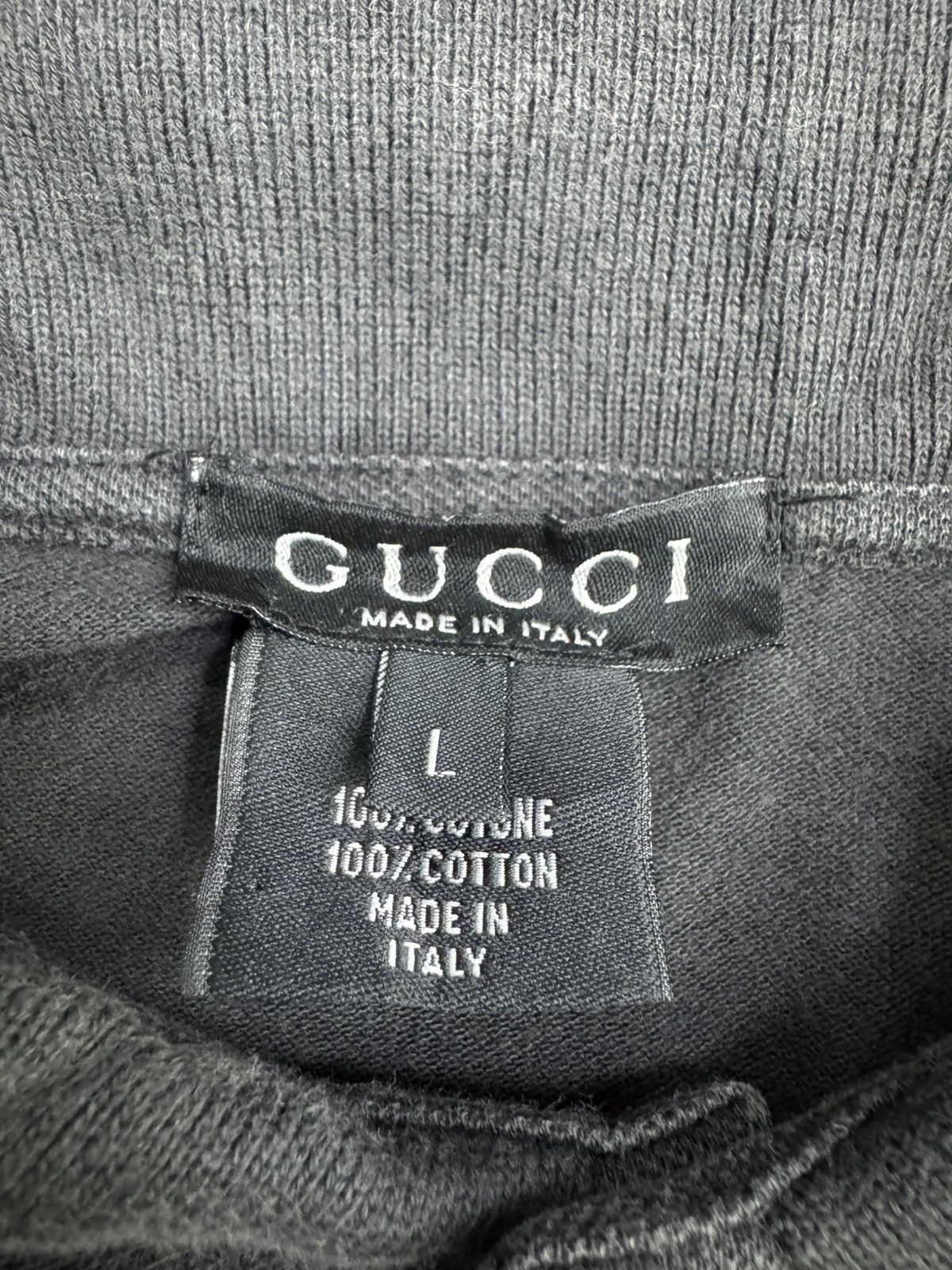Gucci vintage Gucci 1990s black cotton polo shirt. Size US L / EU 52-54 / 3 - 8 Thumbnail