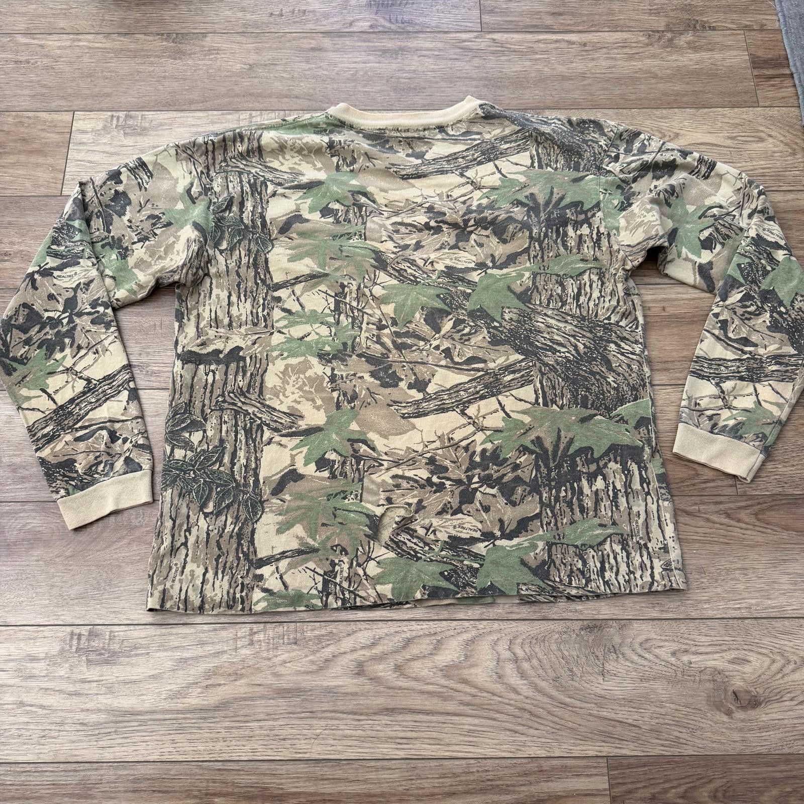 Cabelas Vintage Cabela’s RealTree Camo Hunting Pocket Shirt 90s Size US XL / EU 56 / 4 - 2 Thumbnail