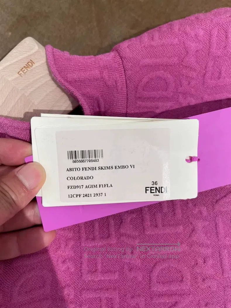 Fendi Fendi Capsule pink dress, slim fit Size XXS / US 00 / IT 34 - 3 Thumbnail