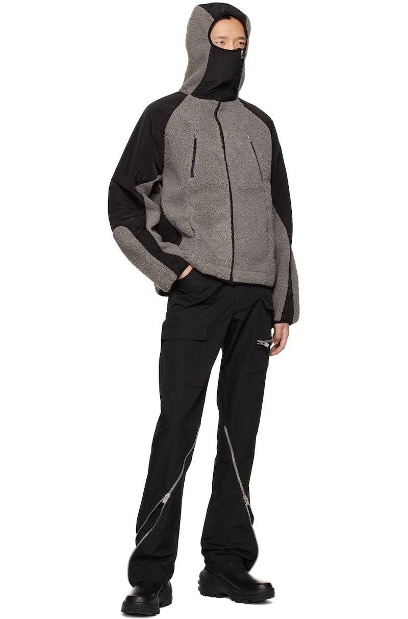 Heliot Emil o1mle0125 Lorn Fleece Jacket in Gray & Black Size US L / EU 52-54 / 3 - 2 Thumbnail