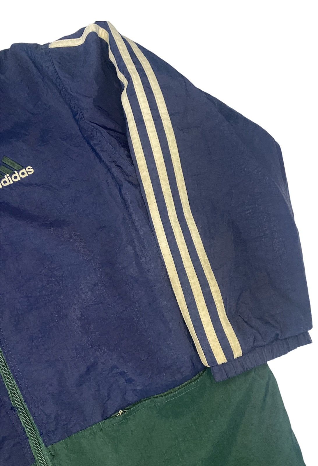Adidas × Vintage Vintage 90’s Y2K Purple & Green Crazy Adidas Puffer S Size US S / EU 44-46 / 1 - 3 Thumbnail