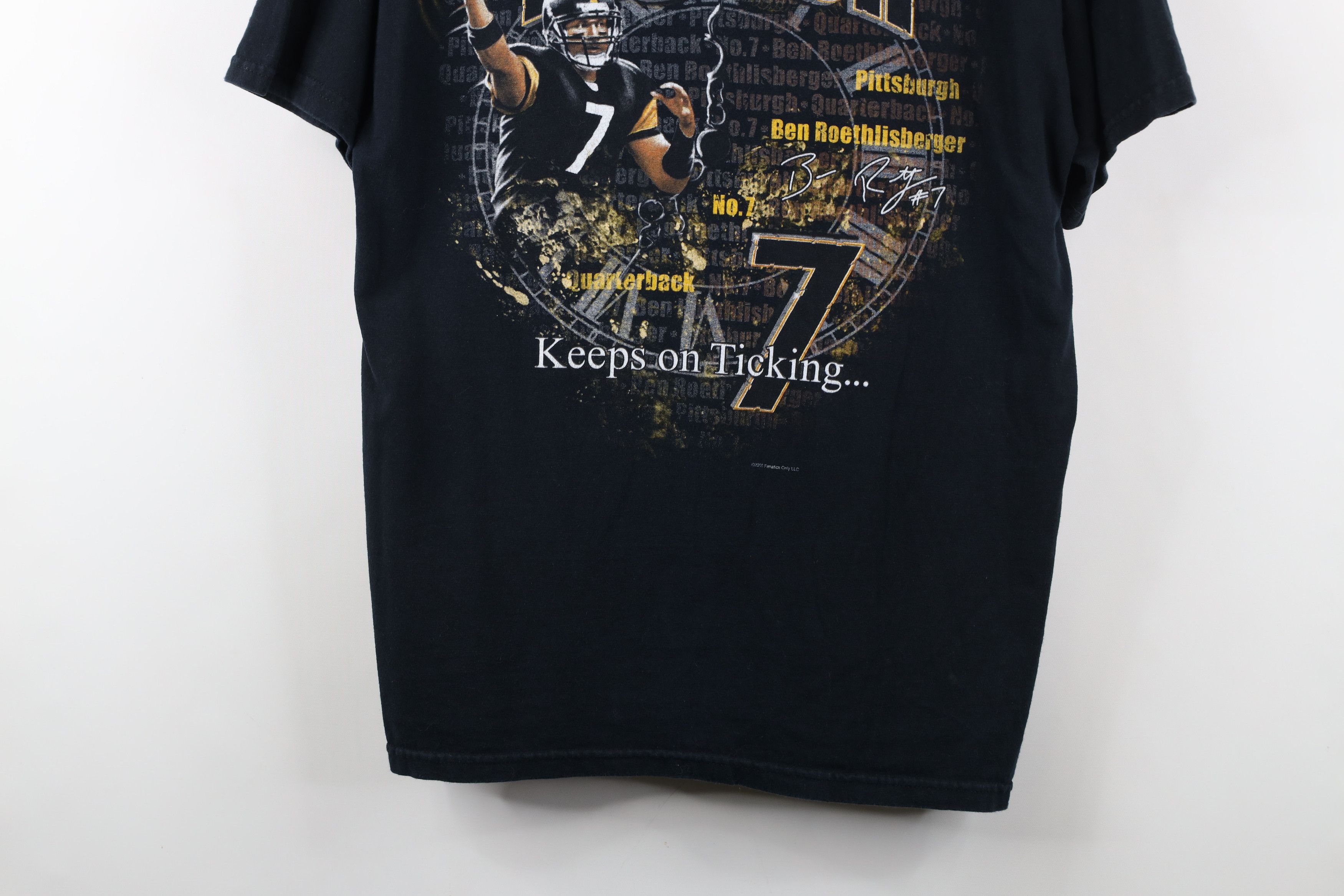Vintage Vintage Y2K Ben Roethlisberger Pittsburgh Steelers T-Shirt Size US L / EU 52-54 / 3 - 3 Thumbnail