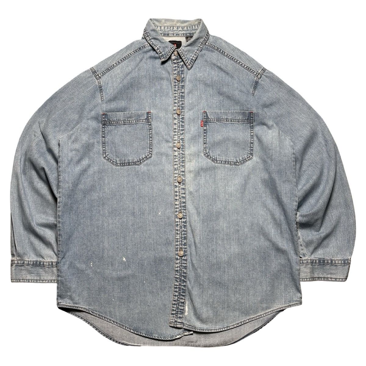 Levi's Vintage Levi’s Red Tab Denim Shirt Jacket Men’s L Western Size US L / EU 52-54 / 3 - 2 Thumbnail