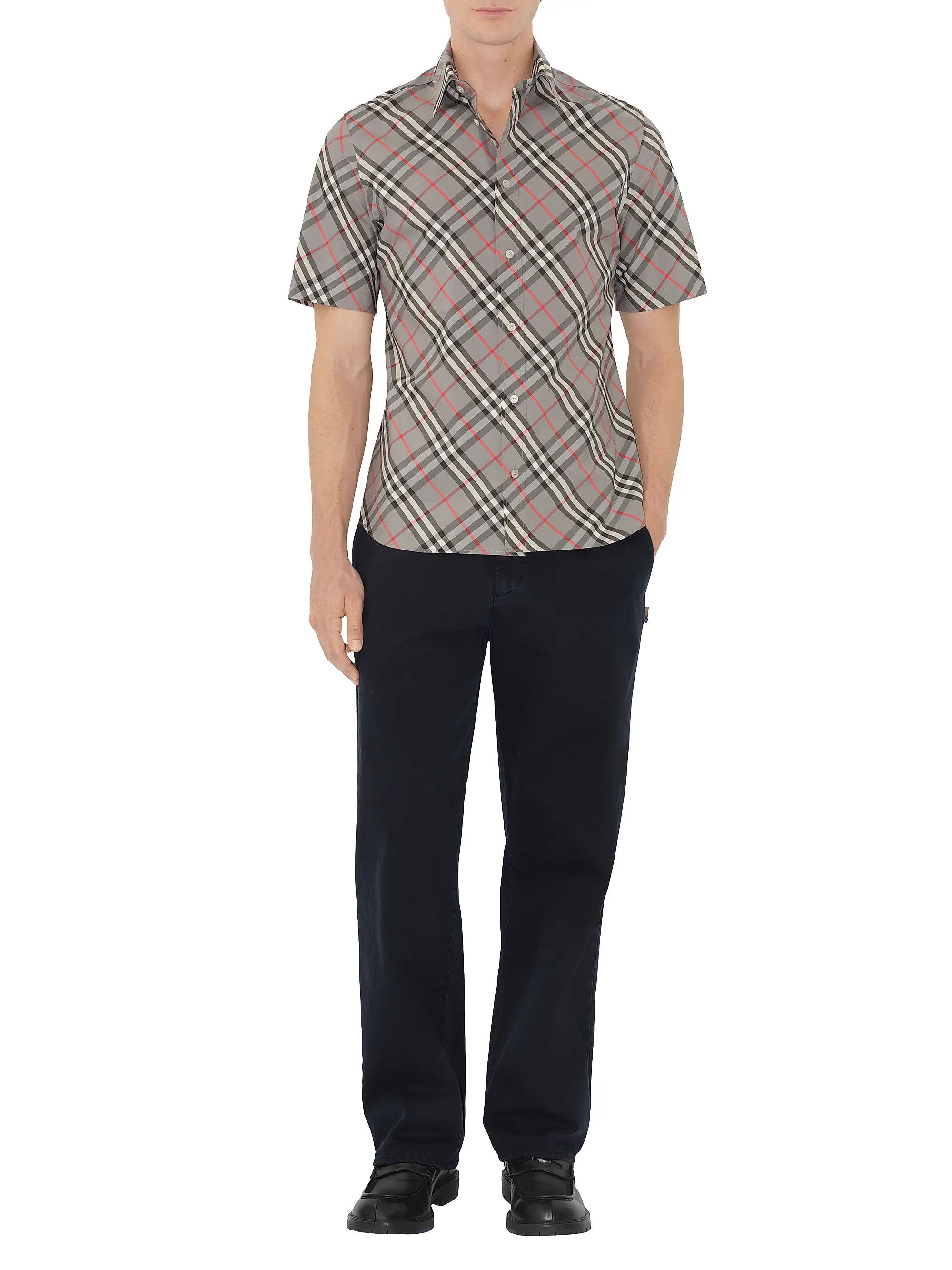 Burberry os11x0126 Check Cotton Shirt in Multicolor Size US XL / EU 56 / 4 - 2 Thumbnail