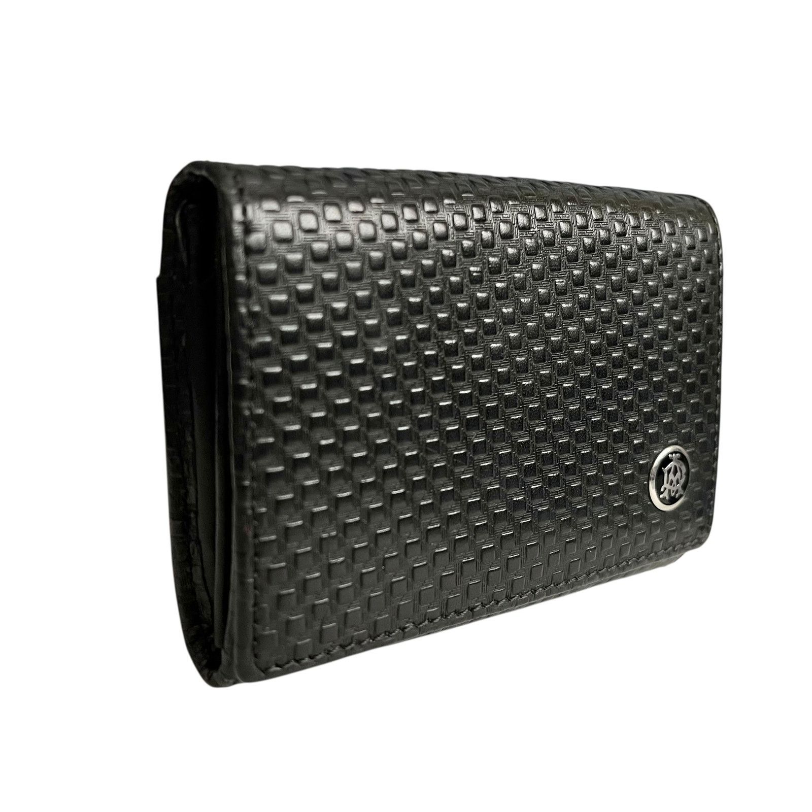 Alfred Dunhill Dunhill Micro D-Eight Black Leather Card Holder Coin Case Size ONE SIZE - 12 Thumbnail