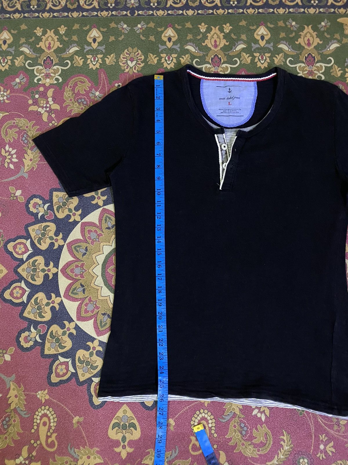 Japanese Brand × Vintage Japanese Brand Anti-Label Jean Double Layer Tee Size US S / EU 44-46 / 1 - 8 Thumbnail