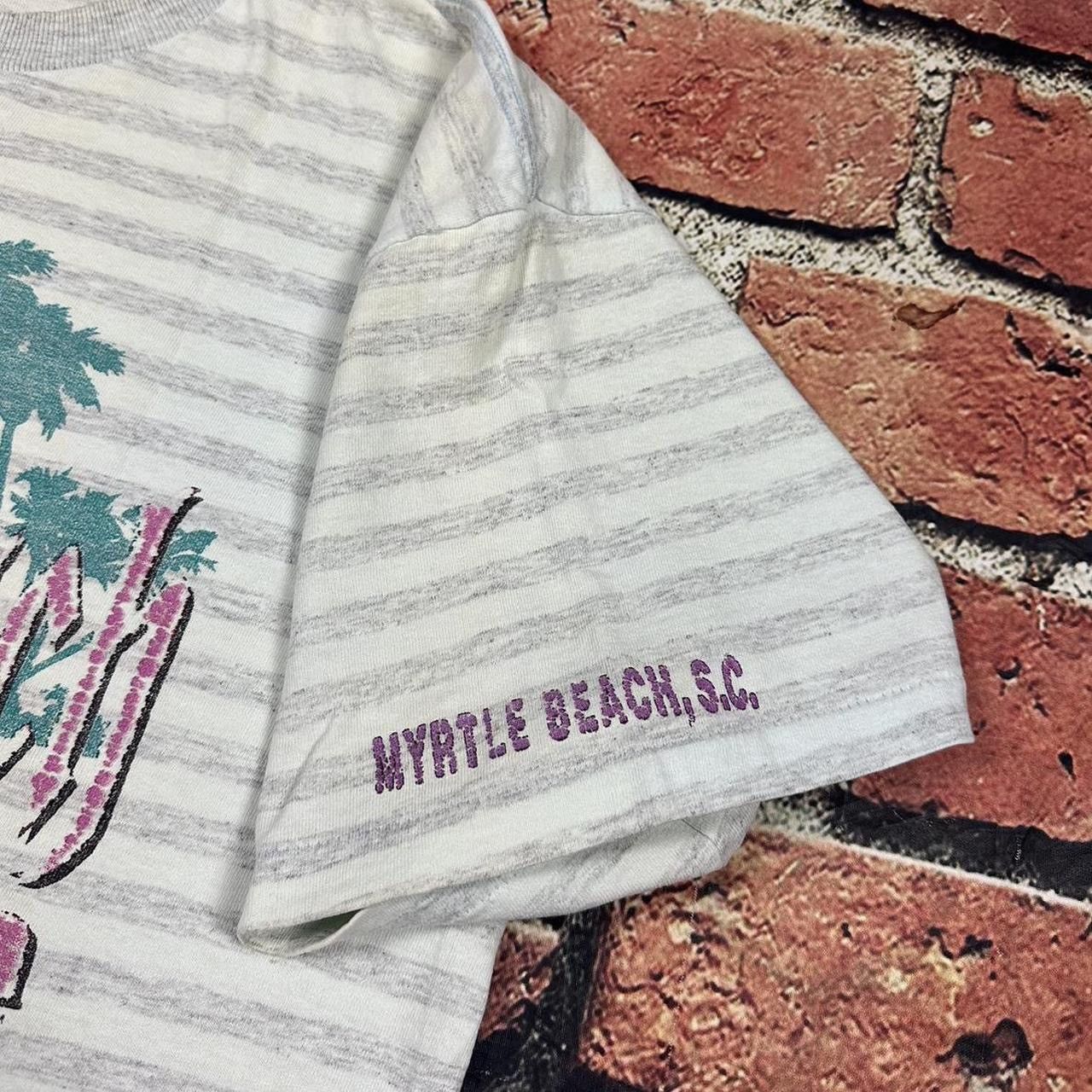Other Vintage Myrtle Beach Stripe Tee South Carolina Single Stitch Size US M / EU 48-50 / 2 - 5 Thumbnail