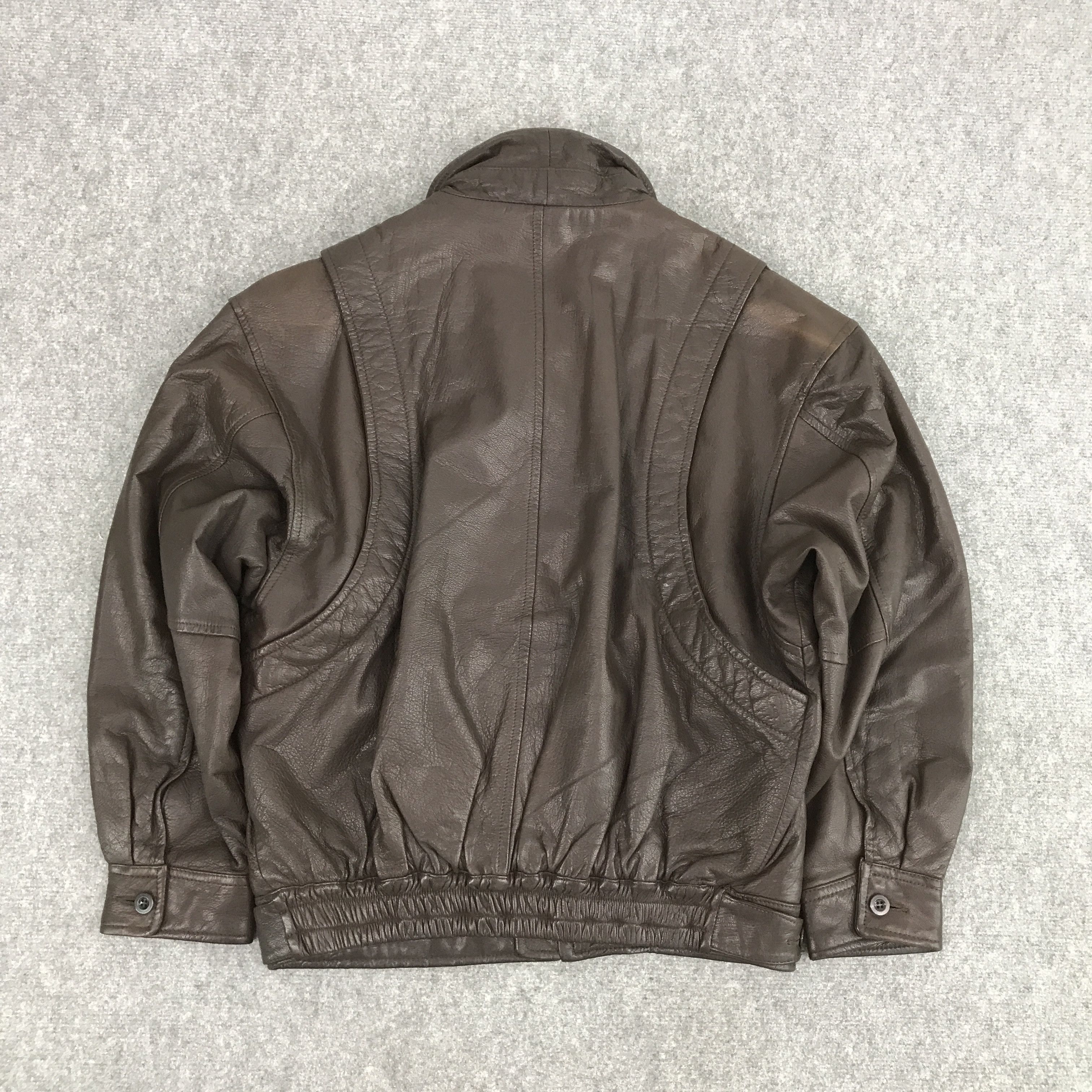 Japanese Brand VTG JAPAN INTERMEZZO LEATHER BROWN JACKET Size US L / EU 52-54 / 3 - 2 Thumbnail