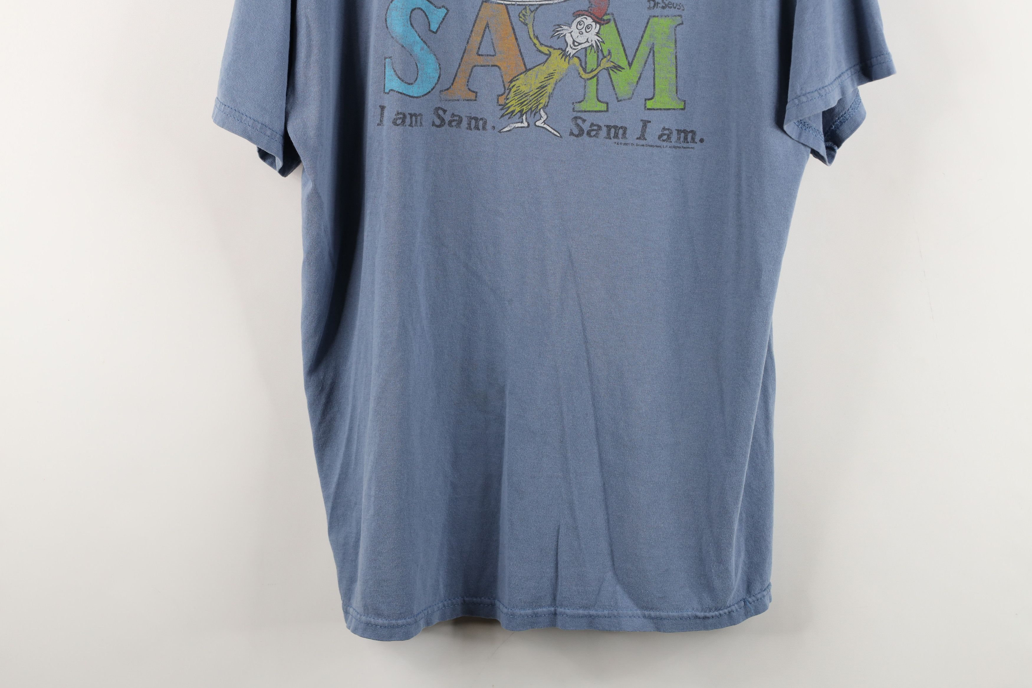 Vintage Vintage Y2K Dr Seuss Sam I Am Short Sleeve T-Shirt Blue Size US L / EU 52-54 / 3 - 3 Thumbnail