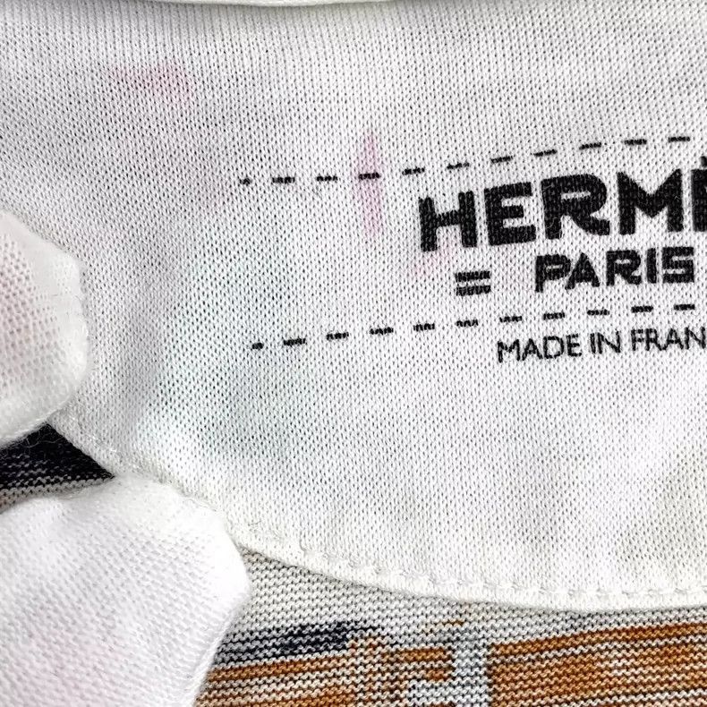 Hermes Hermes Cartoon Print Cotton Short Sleeve TShirt-2506 Size XXS / US 00 / IT 34 - 8 Thumbnail