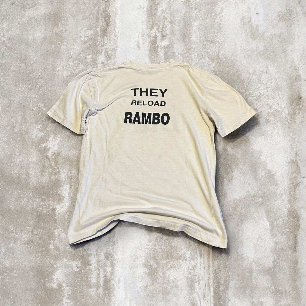 Vintage Rambo 4 movie promo t-shirt white Size US M / EU 48-50 / 2 - 1 Thumbnail