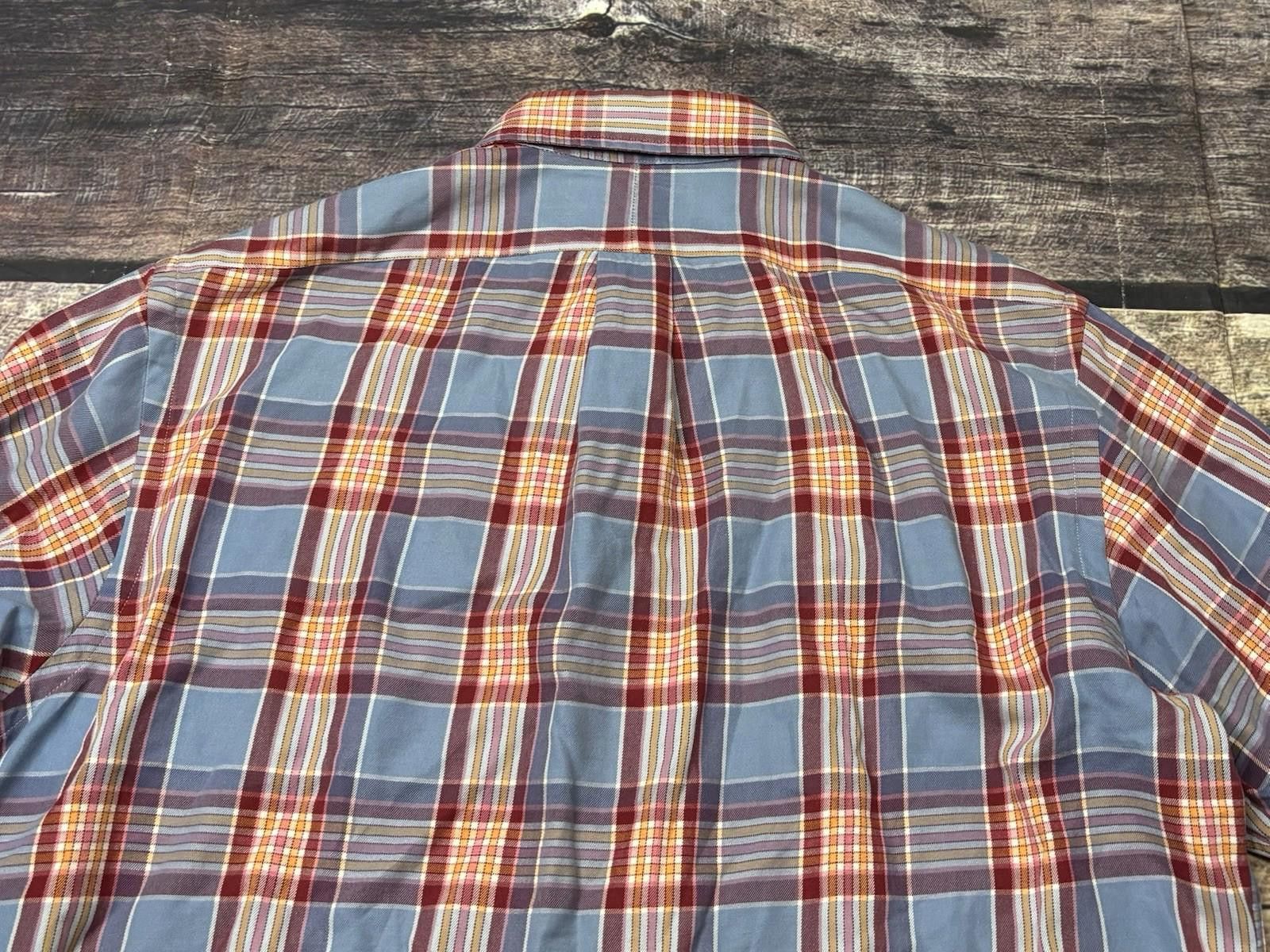 Polo Ralph Lauren VTG Polo Ralph Lauren Shirt Mens Large Long Sleeve Orange Size US L / EU 52-54 / 3 - 7 Thumbnail