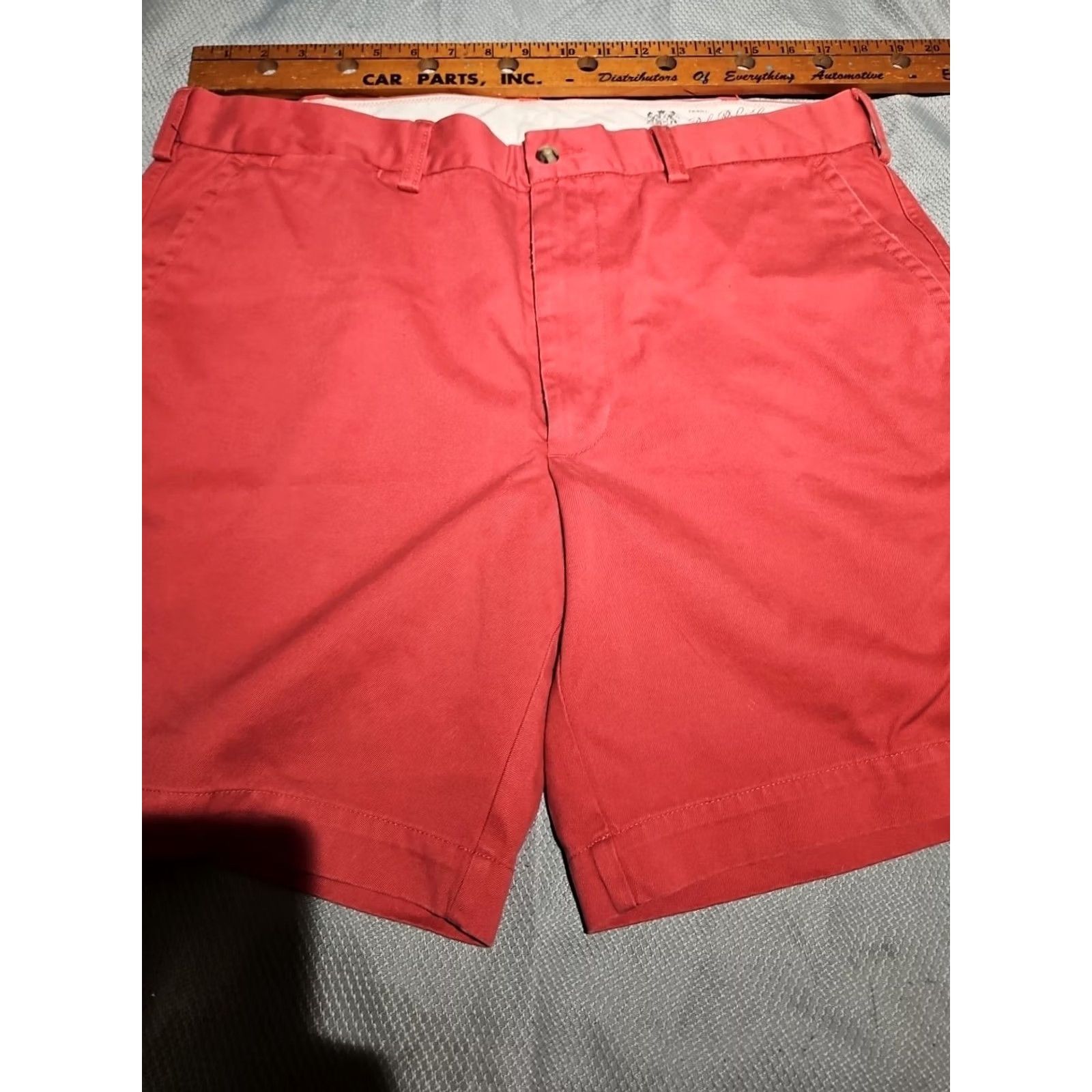 Polo Ralph Lauren Ralph Lauren Shorts Mens 36 Pink Red Casual 100% Cotton Preppy Logo Trousers - Pre-Owned - Excellent Condition - Measurement Guide Size US 36 / EU 52 - 4 Thumbnail