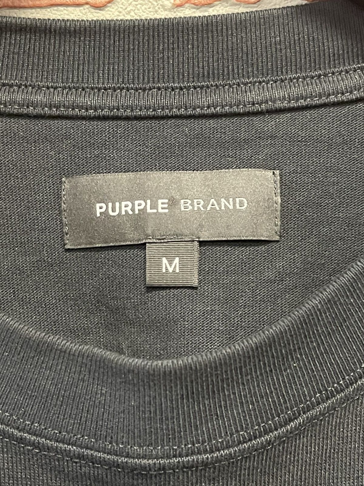 Purple Size M - Purple Graphics Tee Suede Print Black/Blue Clean! Size US M / EU 48-50 / 2 - 7 Thumbnail