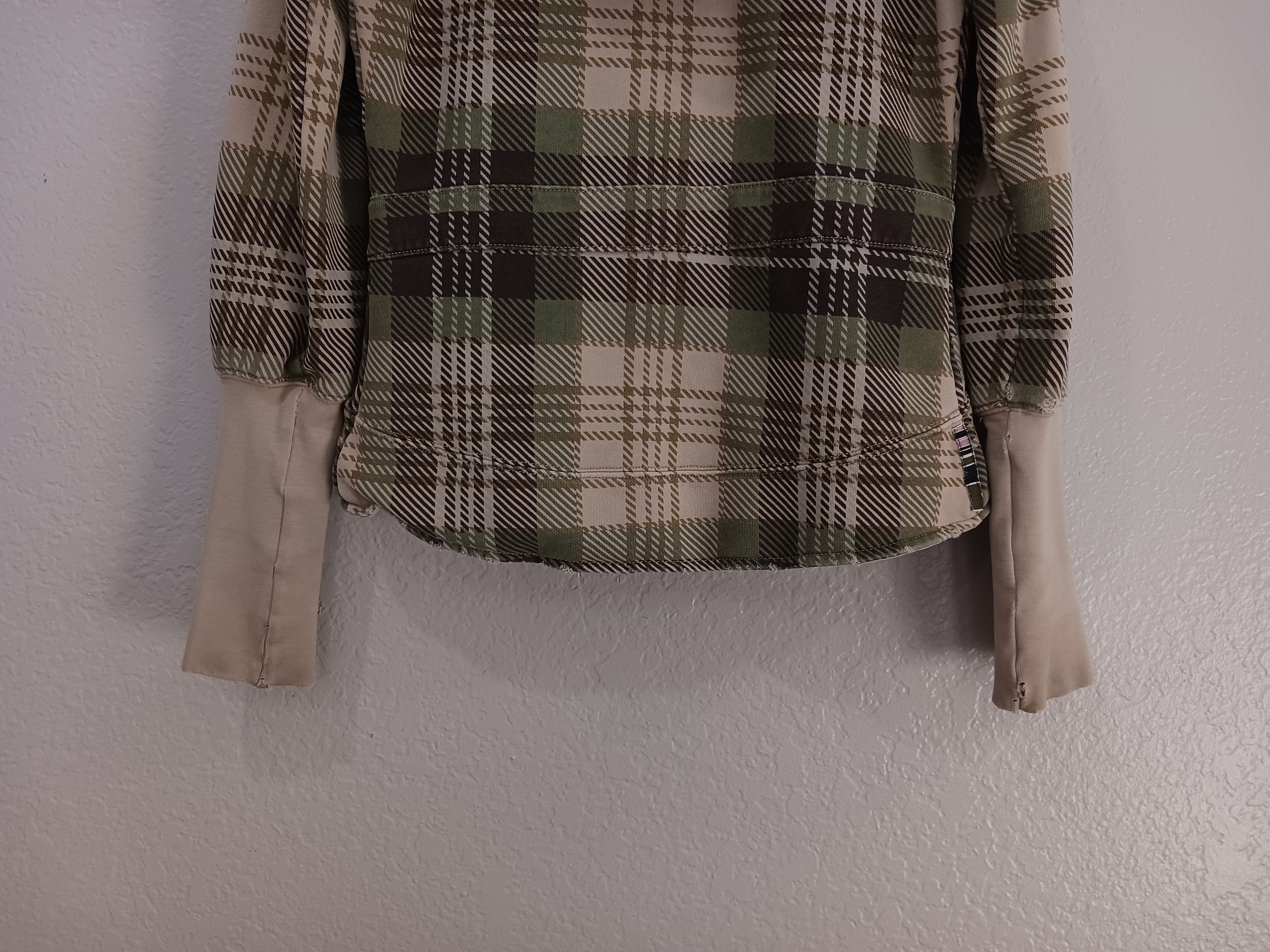 Triple 5 Soul × Vintage Triple 5 Soul Vintage 2000s Hook Closure Plaid Hooded Jacket Size S / US 4 / IT 40 - 9 Thumbnail