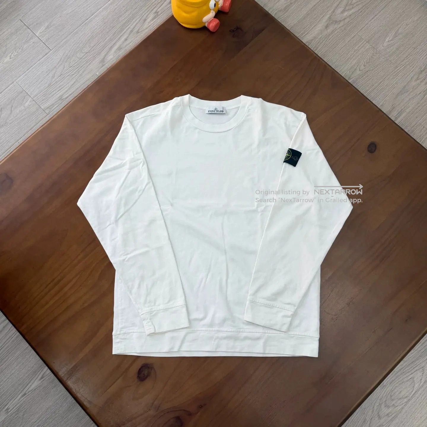 Stone Island Stone Island White Hoodie with Sleeve Tag XL Size US XL / EU 56 / 4 - 1 Thumbnail