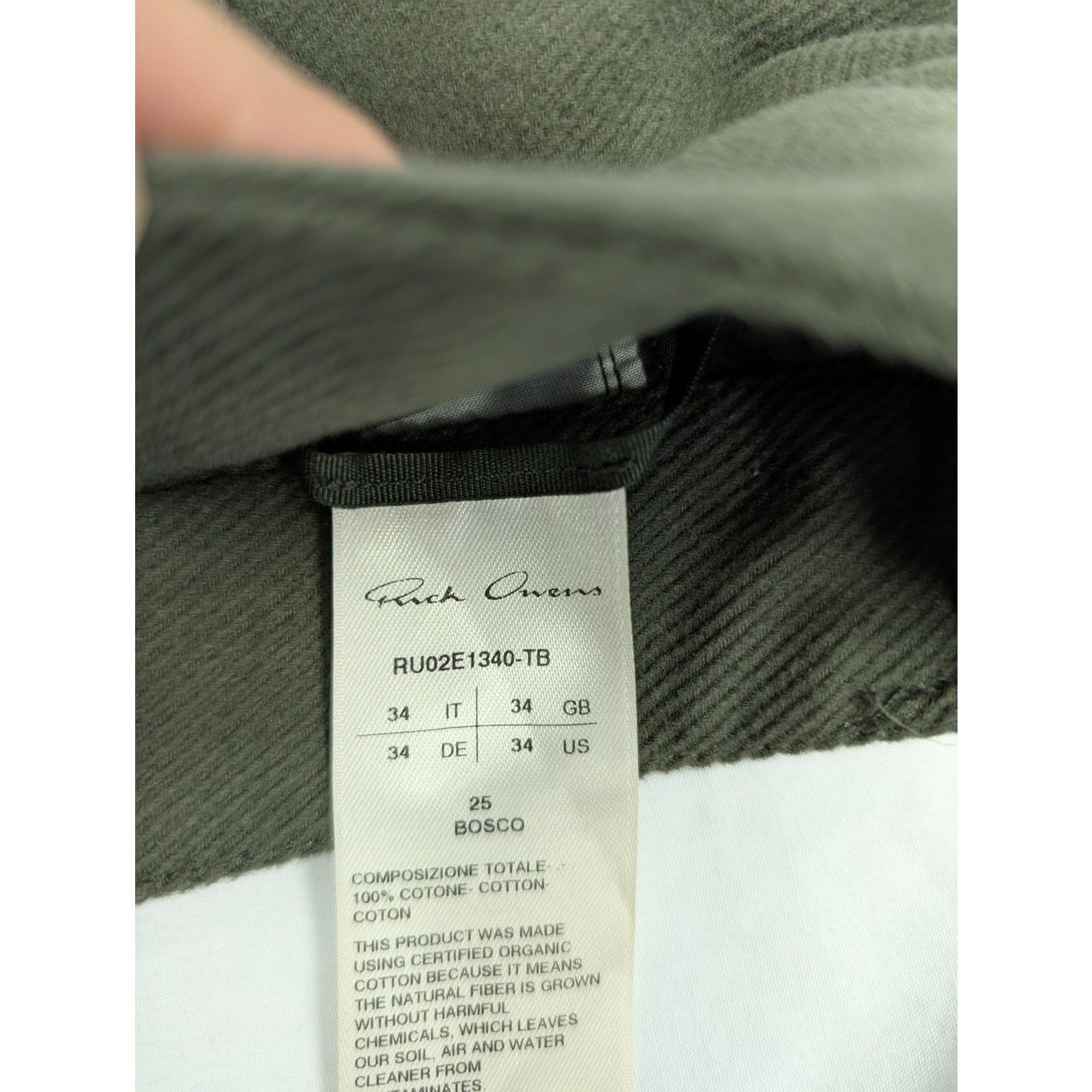 Rick Owens o1rshd1 Double Cargo Pants in Brown Size US 34 / EU 50 - 13 Thumbnail