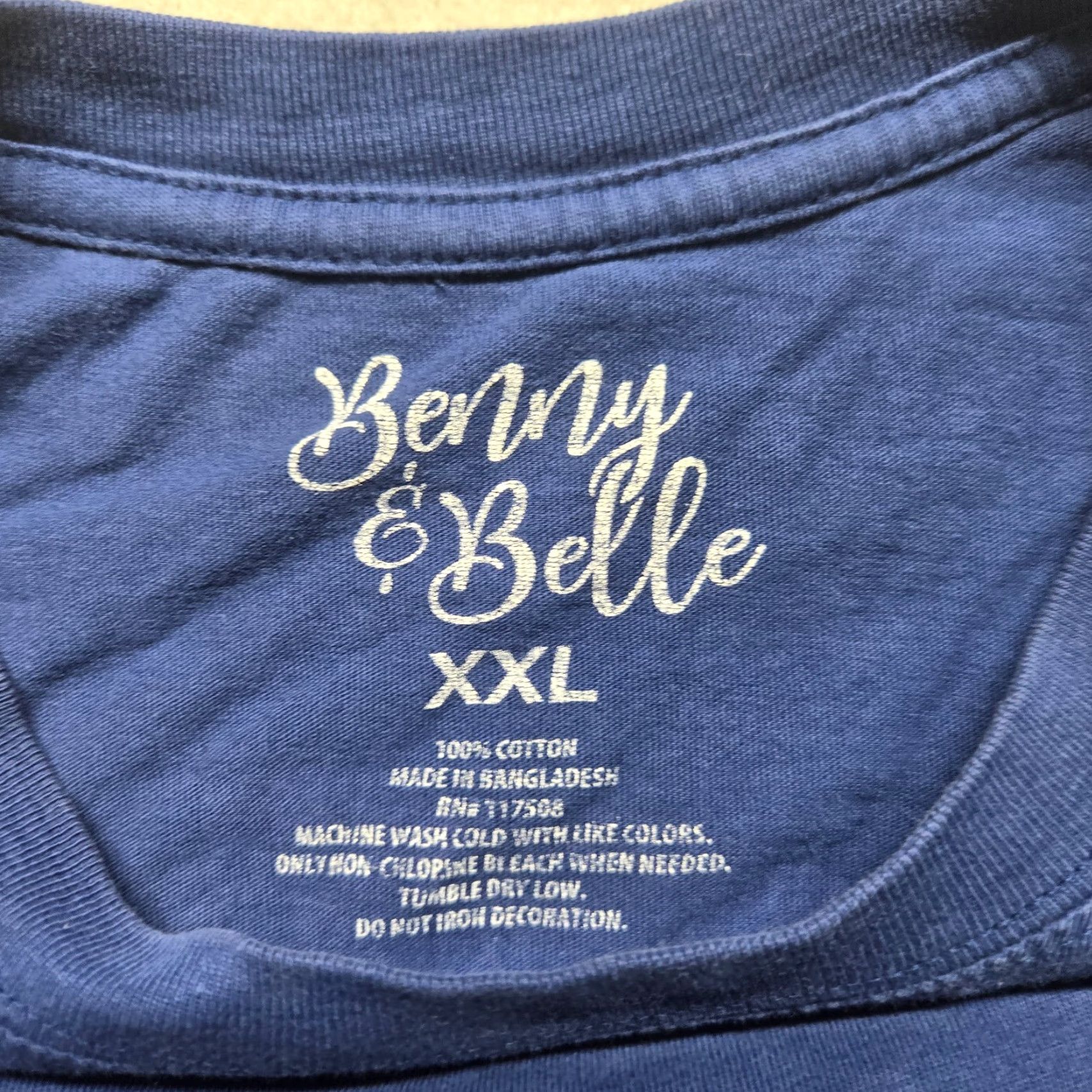 Vintage Vintage Benny and Belle Seas the Day Blue Long Sleeve Cotton Shirt Women 2XL Casual Outdoor Size XXL / US 16-18 / IT 52-54 - 4 Thumbnail