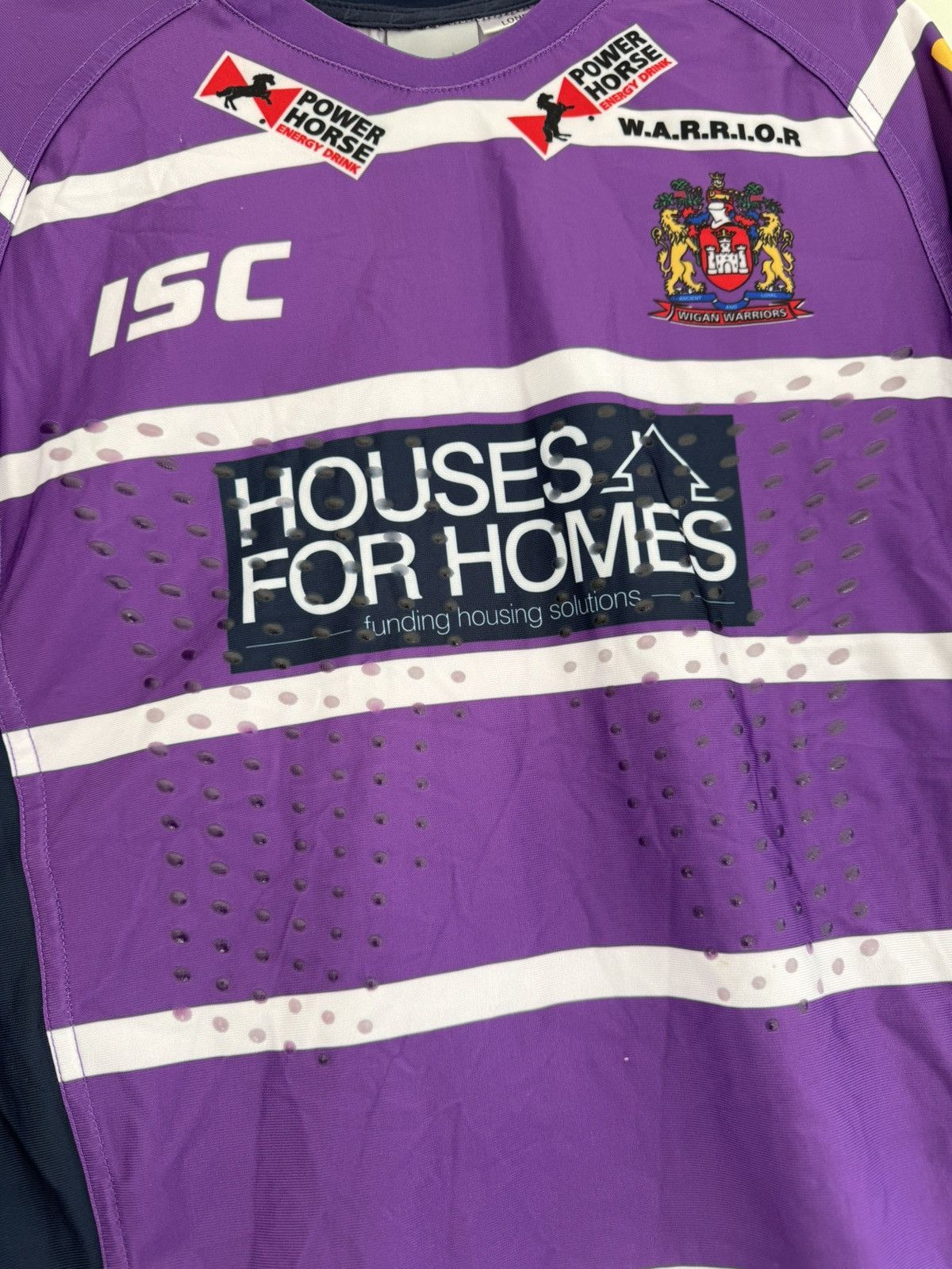Vintage Josh Charnley #2 Wigan Warriors Match Worn 2014 Away Jersey Size US L / EU 52-54 / 3 - 11 Thumbnail