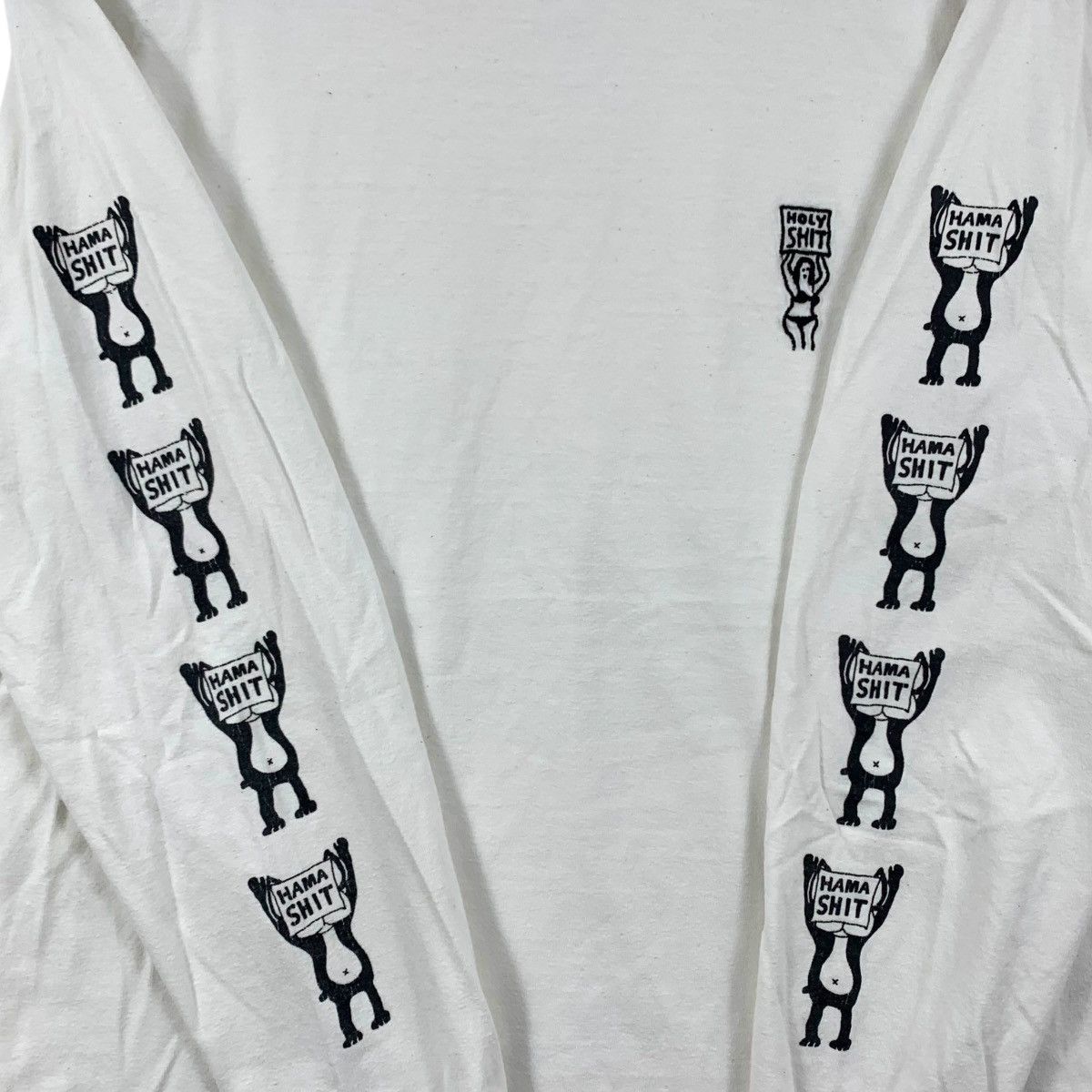 Vintage Vintage 90s HOLY HAMA SHIT Brand Print Japan Oneita Shirt Size US M / EU 48-50 / 2 - 4 Thumbnail