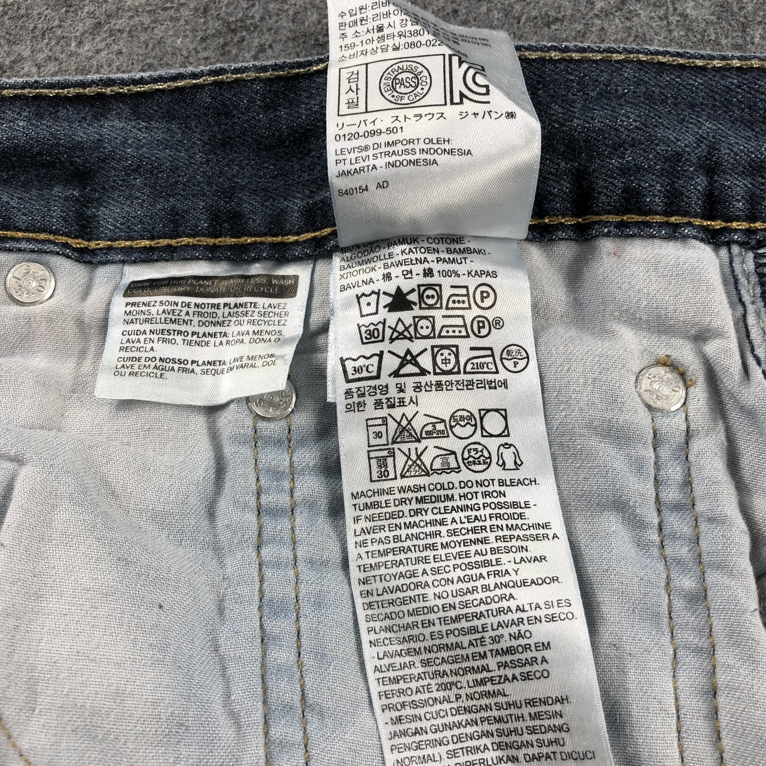 Levi's Vintage Blue Wash Levis 559 Jeans-J2661 Size US 42 / EU 58 - 12 Thumbnail