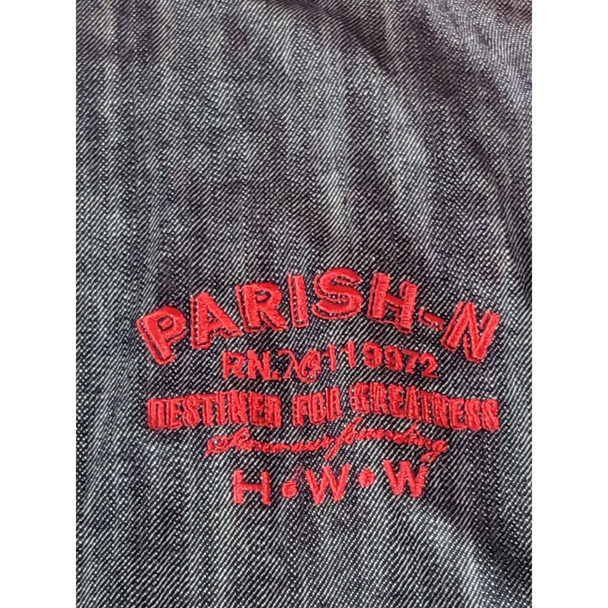 Parish Nation Parish Nation Varsity Jacket Men Sz 4XL Button Up Gray Red E Size US XXL / EU 58 / 5 - 6 Thumbnail