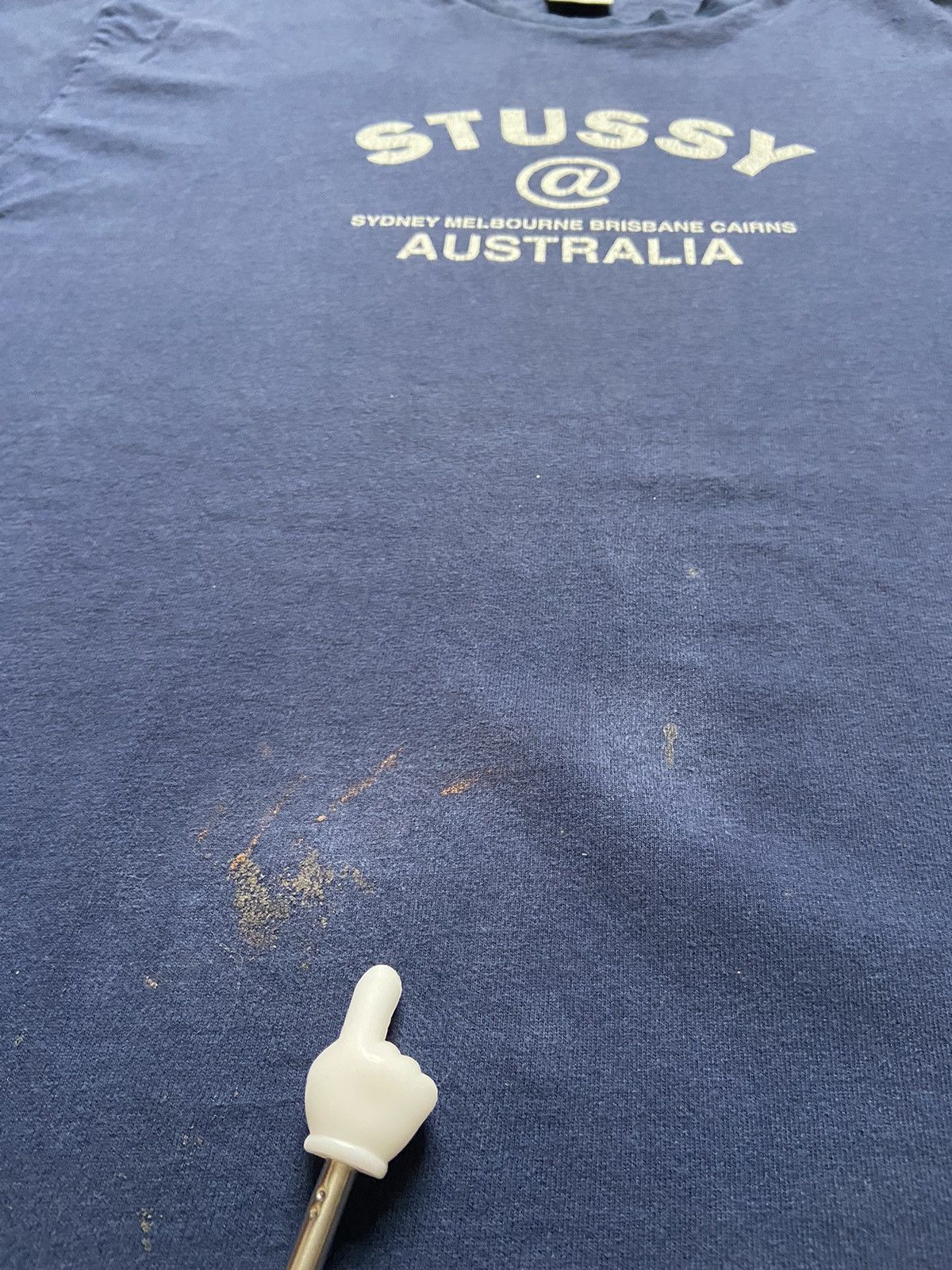 Stussy Vintage Stussy Australia Big Logo T-Shirt Skateboard Size L Size US L / EU 52-54 / 3 - 9 Thumbnail