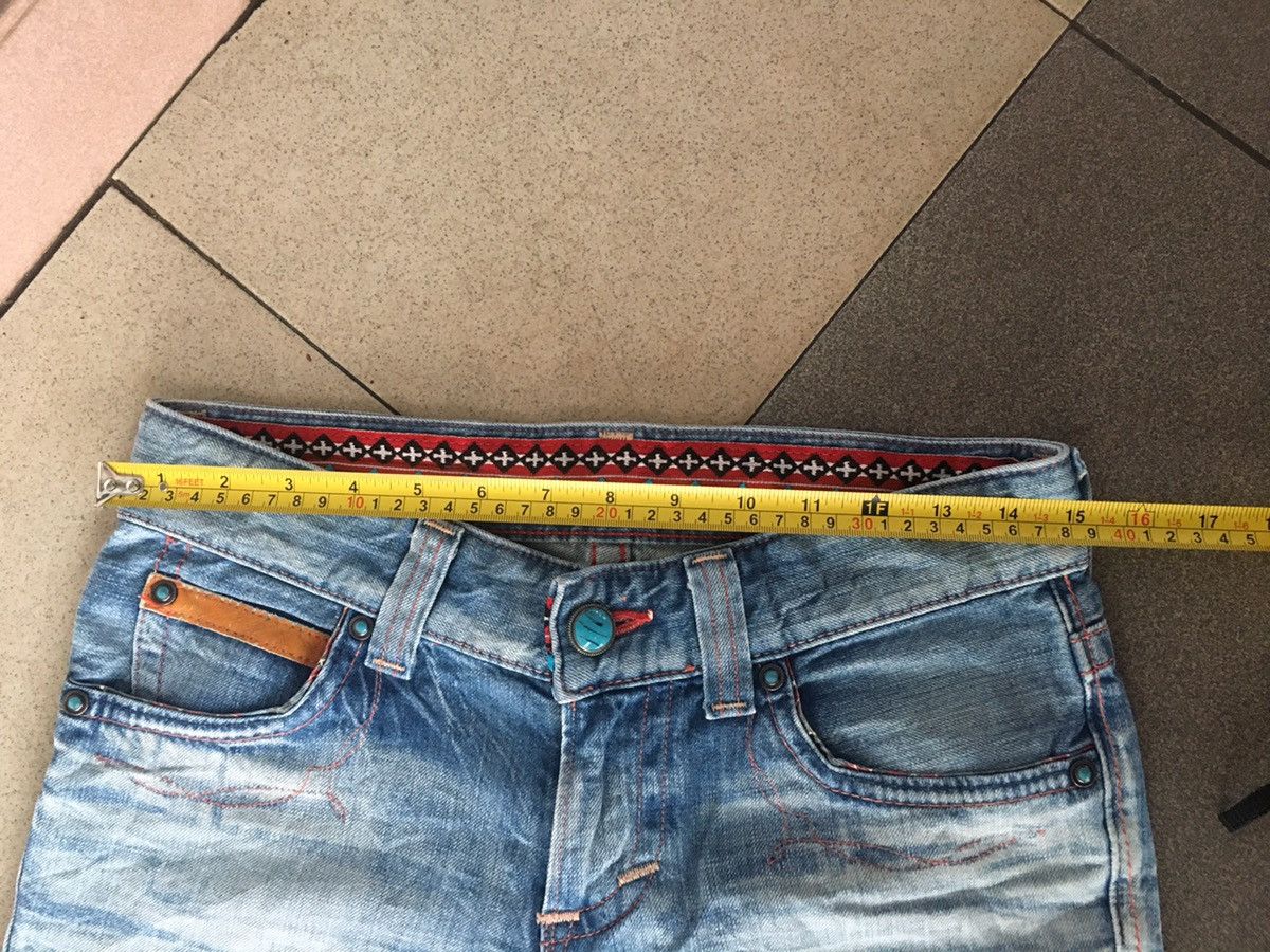 Edwin × Japanese Brand Edwin 503 blue trip navajo style Size 30" / US 8 / IT 44 - 2 Thumbnail