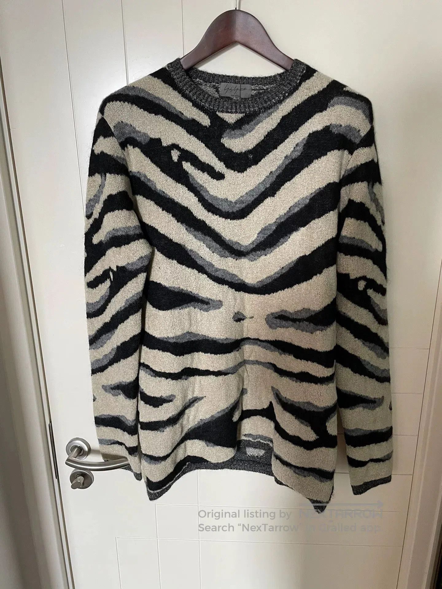Yohji Yamamoto Yohji Yamamoto 13AW Zebra Sweater. Size US L / EU 52-54 / 3 - 1 Thumbnail