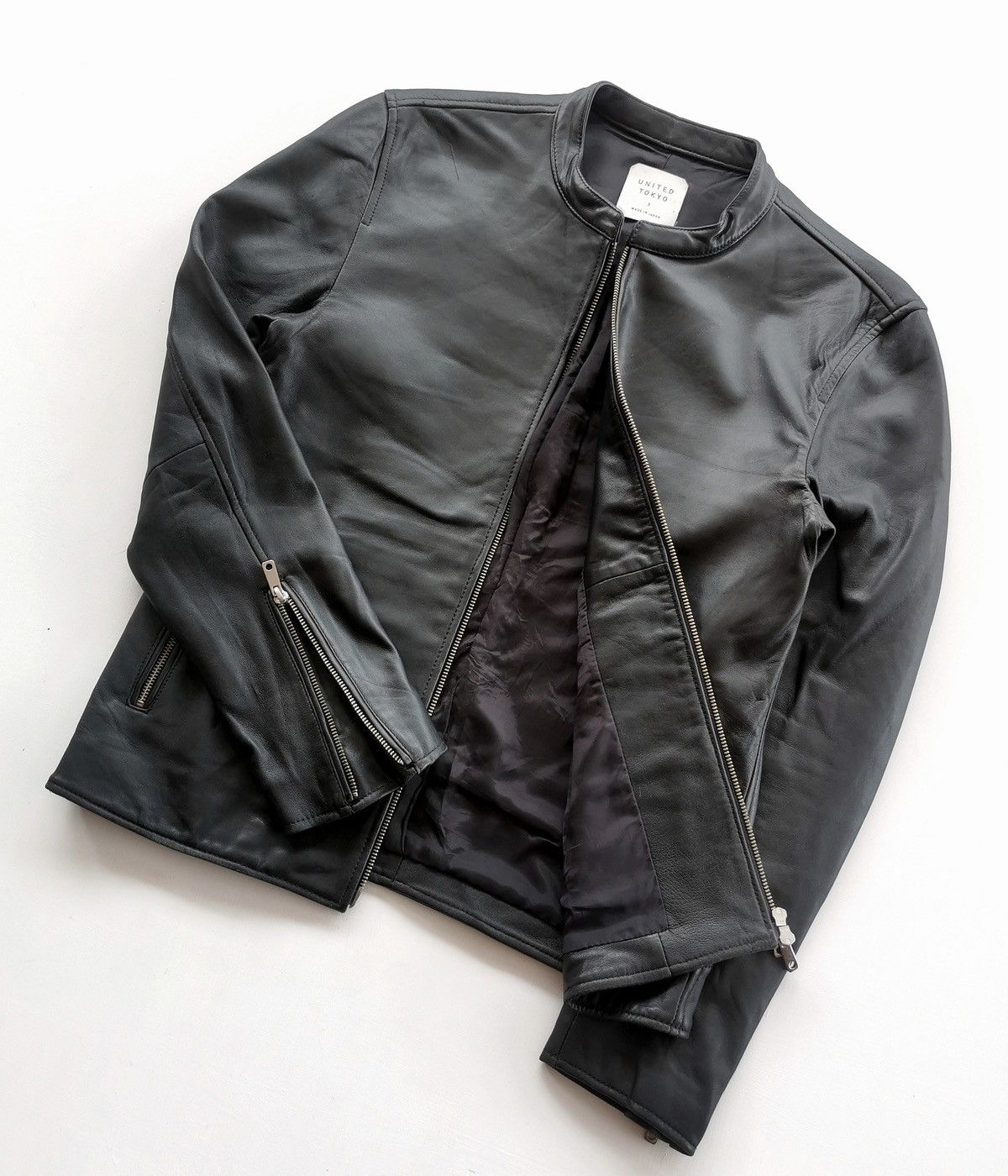 Japanese Brand Lambskin United Tokyo Leather Motorcycle Jackets Size US S / EU 44-46 / 1 - 1 Thumbnail