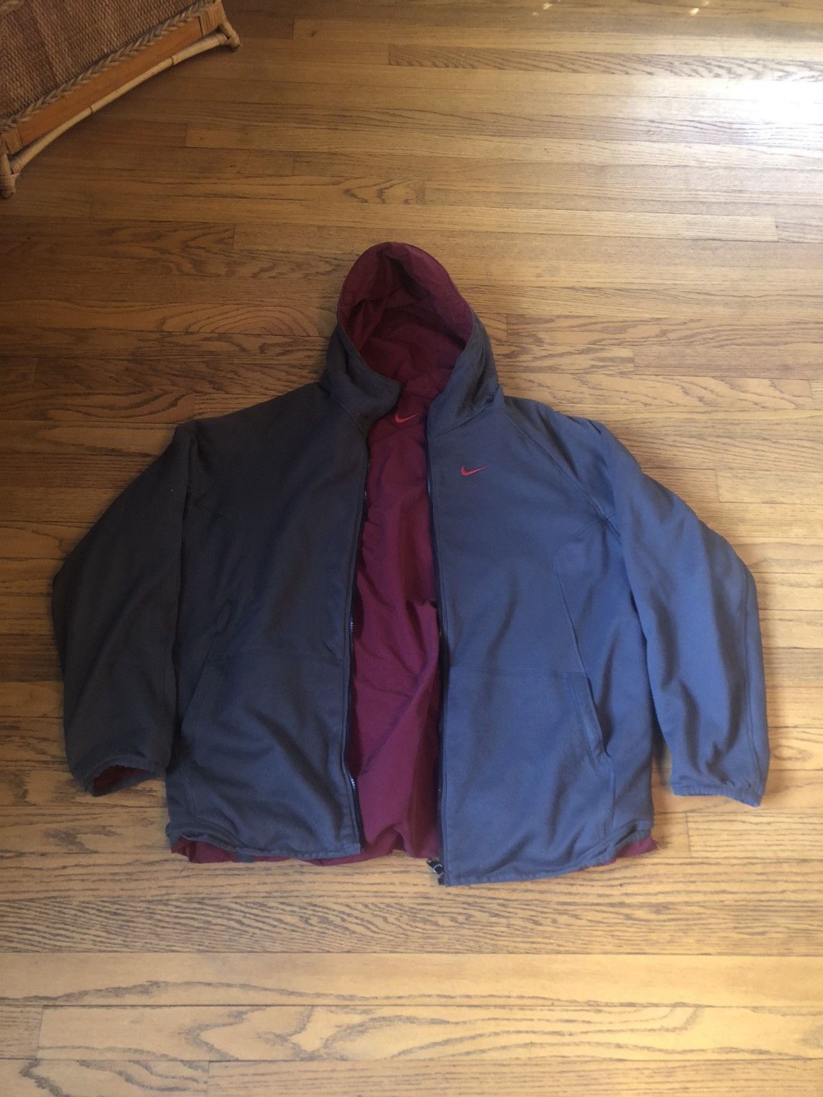 Nike × Vintage Rare Y2K reversible Nike jacket Size US XL / EU 56 / 4 - 6 Thumbnail