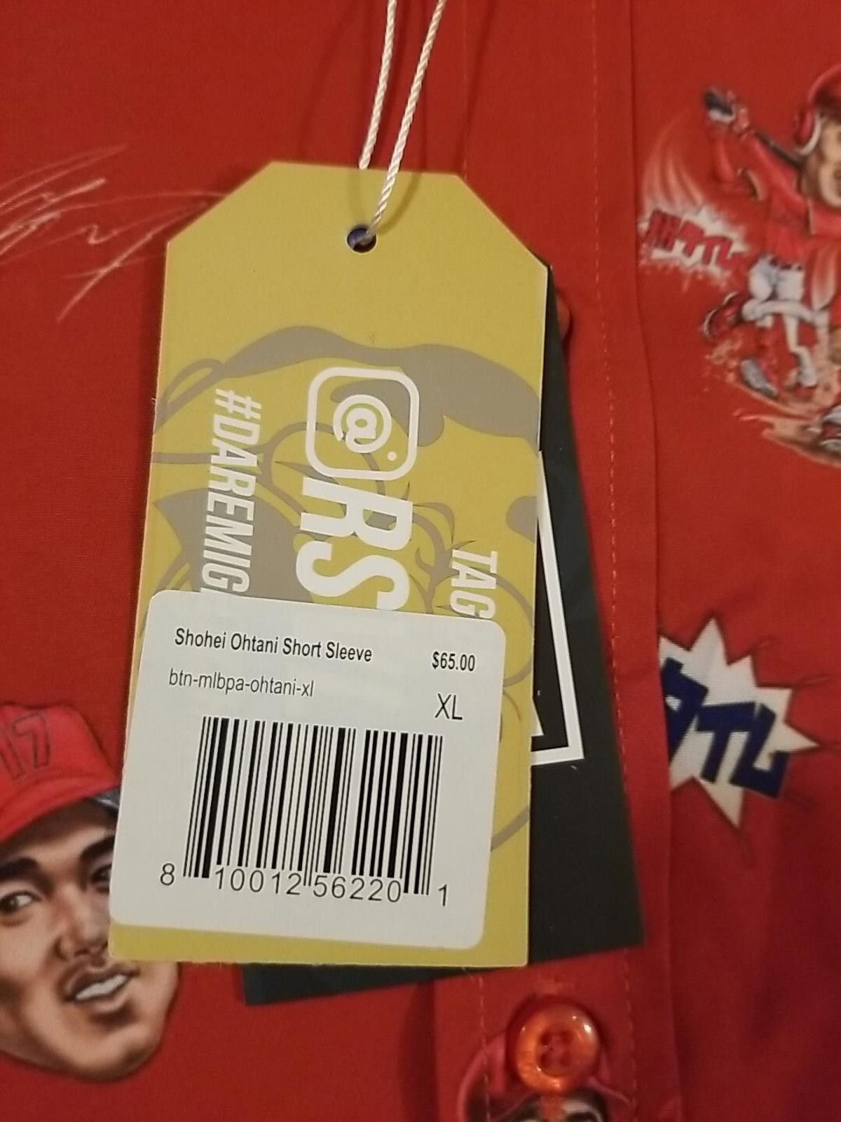 Other RSVLTS x MLBPA Shohei Ohtani Mens Shirt Los Angeles Angels Size US XL / EU 56 / 4 - 4 Thumbnail