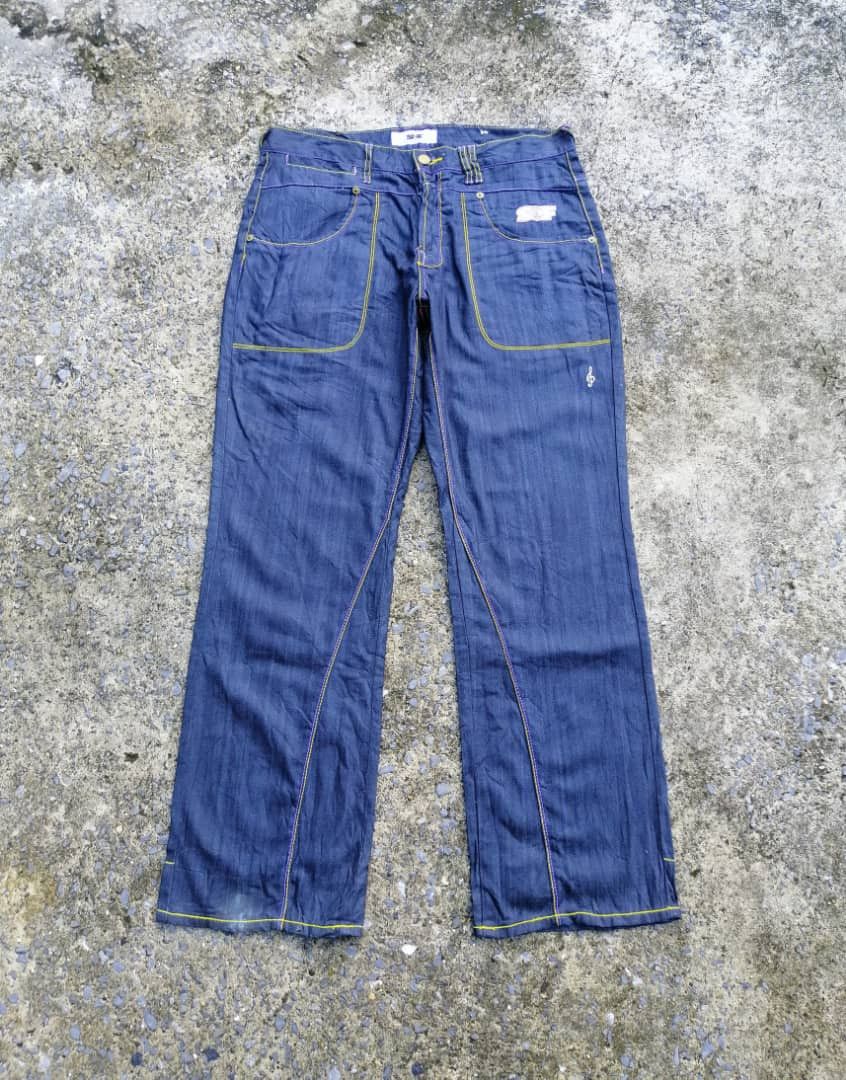 Other Songs Of Freedom Nice Design Denim Jeans Size US 36 / EU 52 - 2 Thumbnail