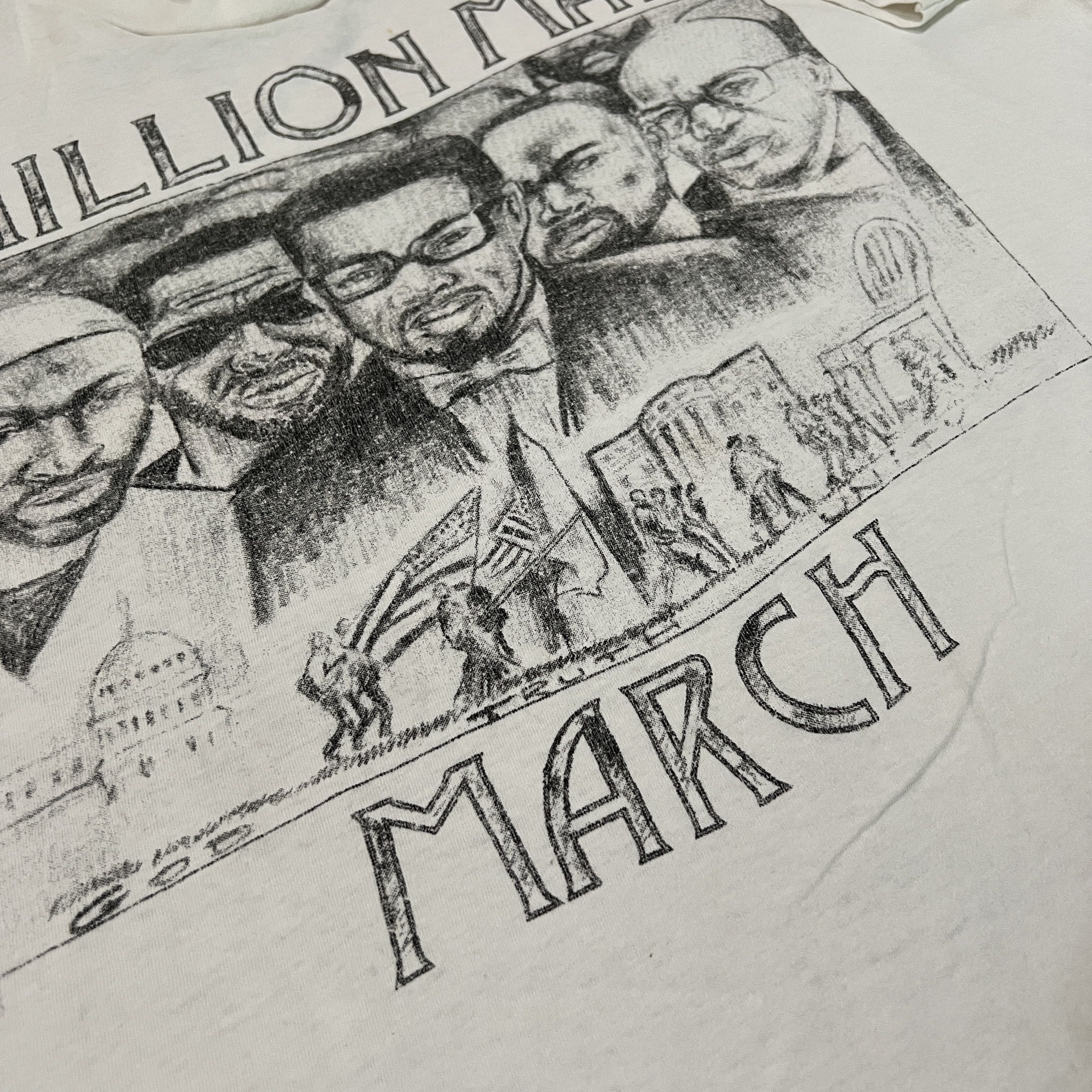 Rap Tees Vintage 90s Million Man March God truth unity Promo Tee XL Size US XL / EU 56 / 4 - 3 Thumbnail