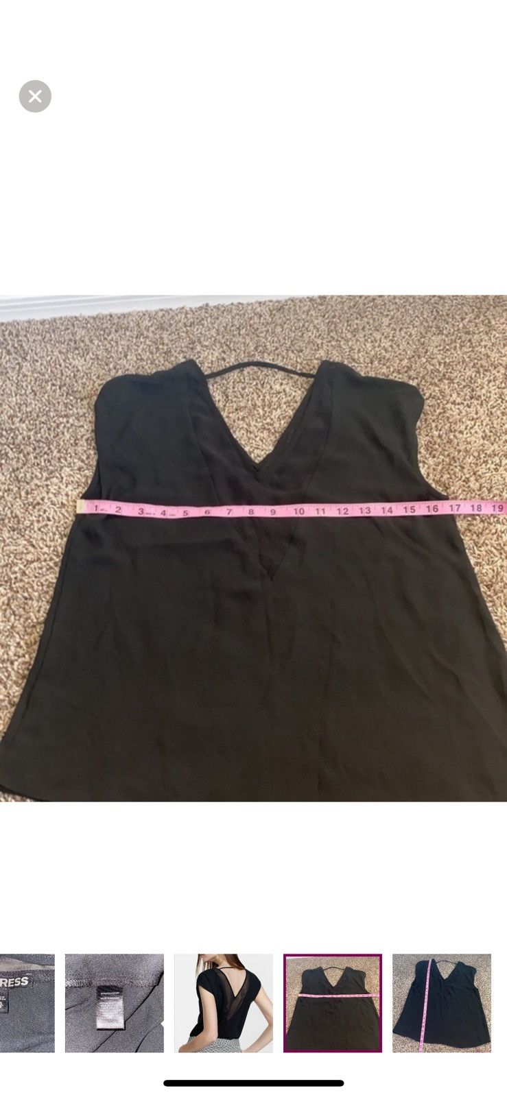Express Express XS black v neck blouse Size XS / US 0-2 / IT 36-38 - 6 Thumbnail