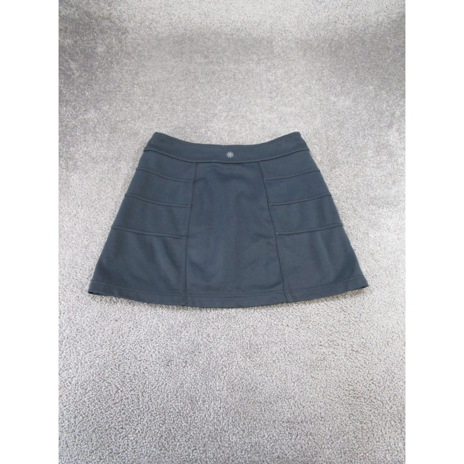 Athleta VINTAGE Athleta Blizzard Skirt Womens Small Gray Fleece Lined A Line Mini Size 28" / US 6 / IT 42 - 7 Thumbnail