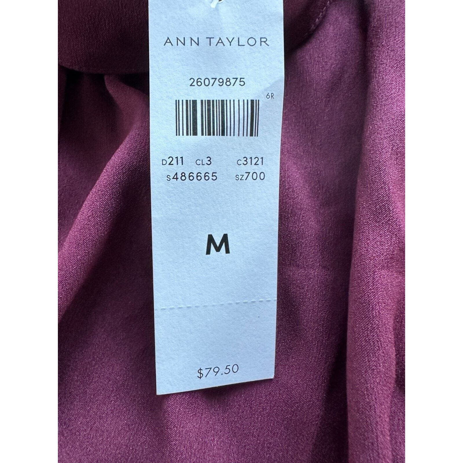 Ann Taylor Ann Taylor Long-sleeve Tunic blouse collared maroon Women M Size M / US 6-8 / IT 42-44 - 7 Thumbnail