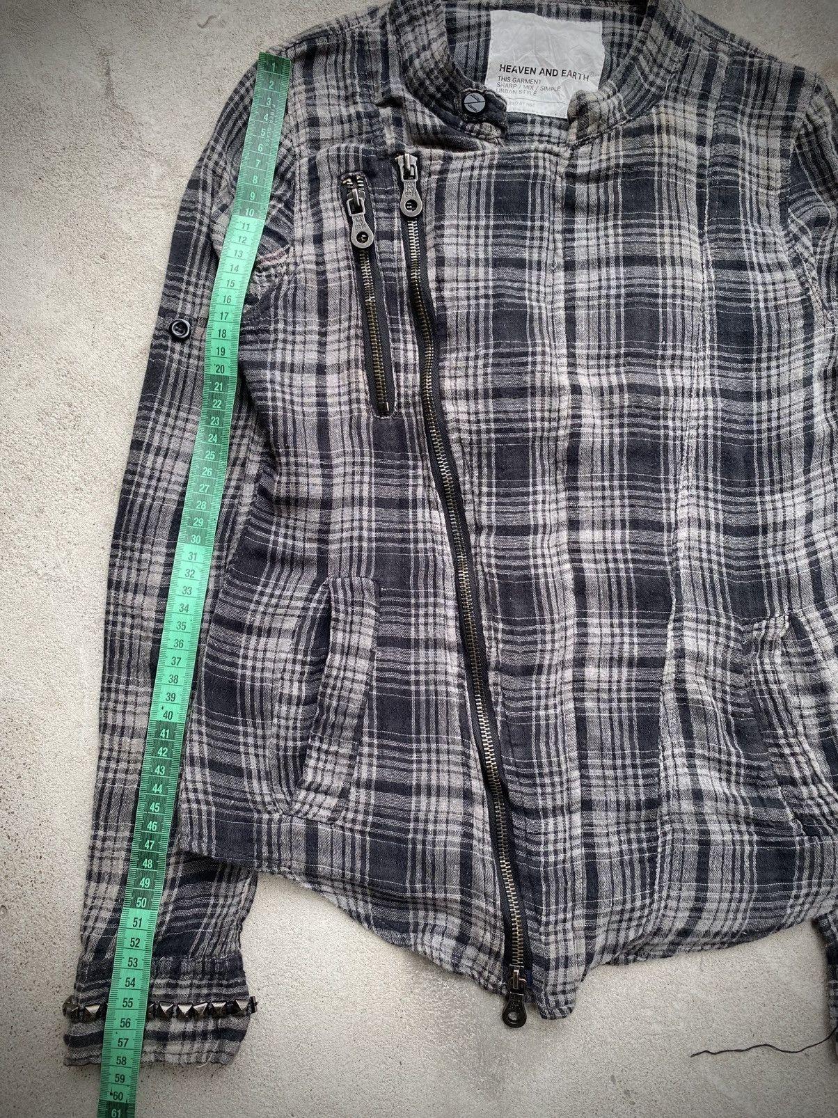 KMRii HEAVEN AND EARTH STUDDED RAMONES PLAID JACKET PUNK GOTHIC Size M / US 6-8 / IT 42-44 - 12 Thumbnail