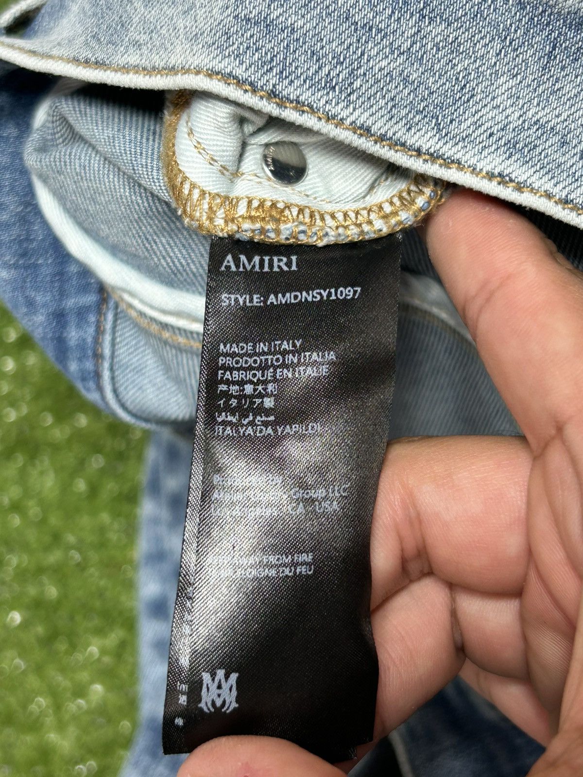 Amiri Amiri logo appliqué jeans Size US 38 / EU 54 - 8 Thumbnail